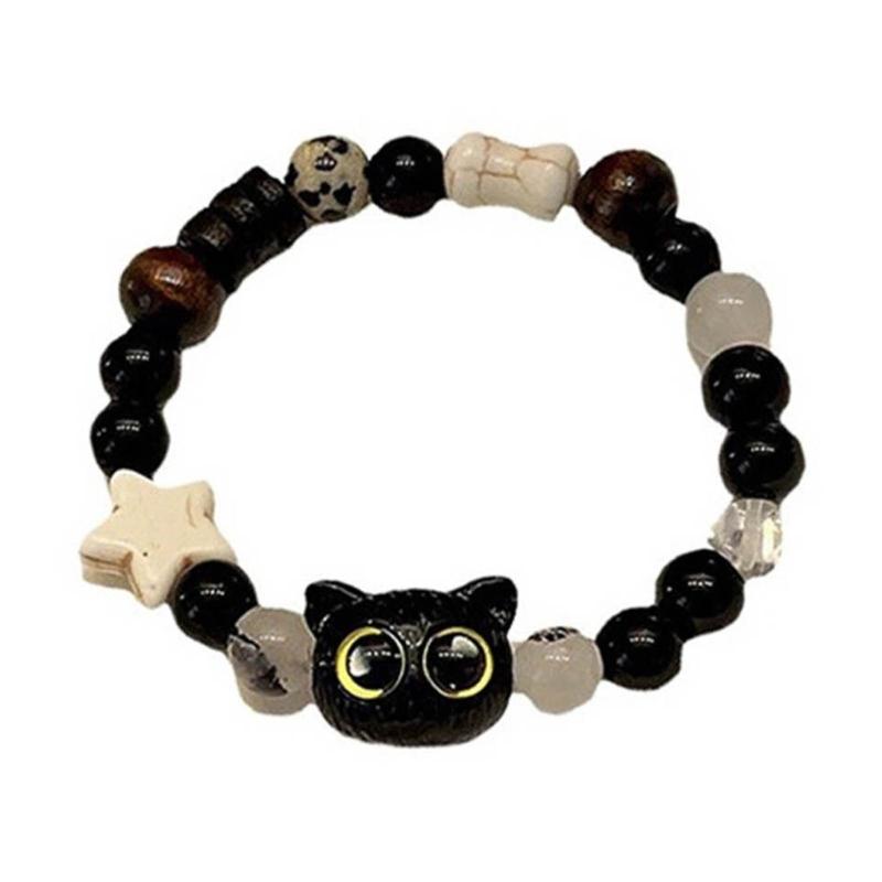 Браслет Счастливый кот Регулируемая цепочка на запястье Эластичная нить Ручное украшение для дружбы Изделие ручной работы для отношений 1
Браслет Счастливый кот Регулируемая цепочка на запястье Эластичная нить Ручное украшение для дружбы Изделие ручной работы для отношений 1