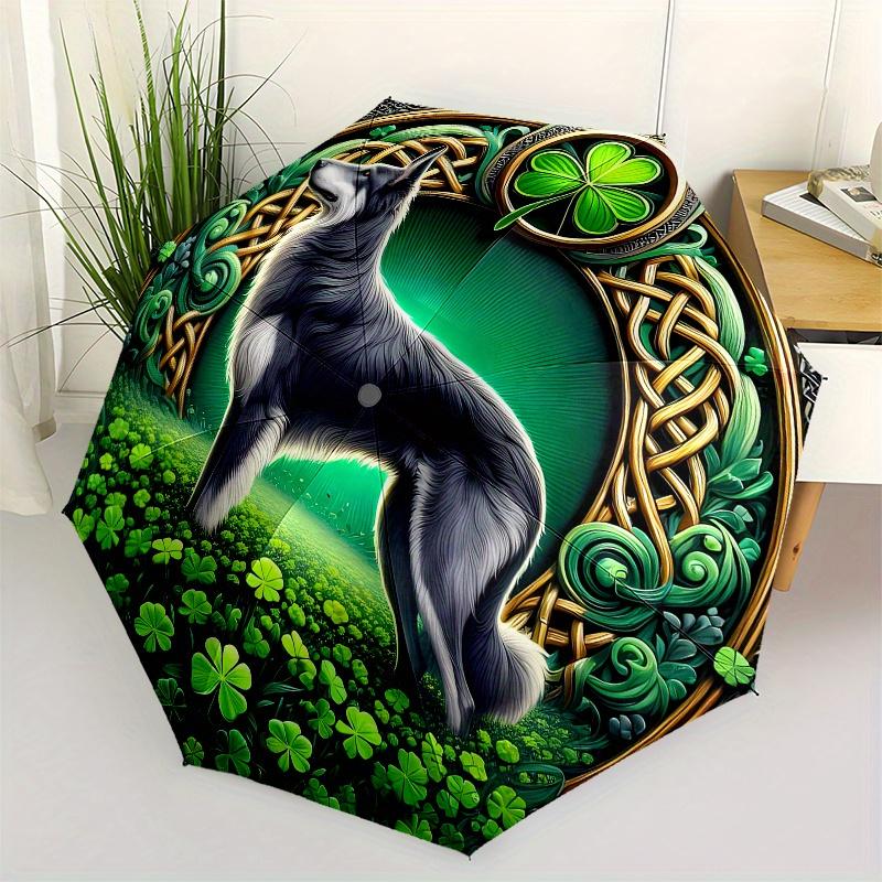 St. Patrick s Day Celtic Wolf Clover Wall Art PrintUmbrella, Portable 3-Fold Compact Umbrella for Men & Women Gift
St. Patrick s Day Celtic Wolf Clover Wall Art PrintUmbrella, Portable 3-Fold Compact Umbrella for Men & Women Gift