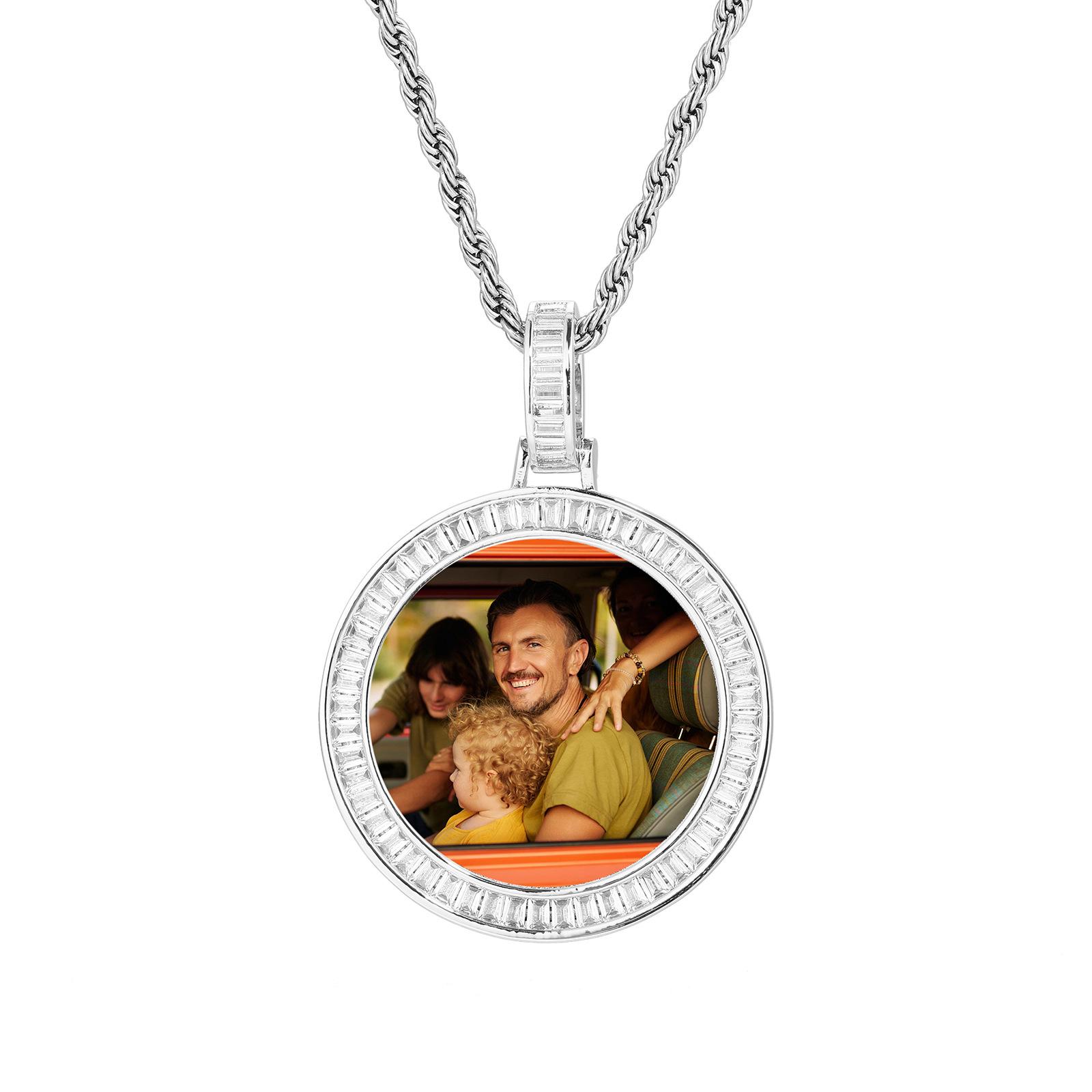 Custom Photo Pendant Necklace with Micro-Set Zircon in Hip Hop Style платиновый
Custom Photo Pendant Necklace with Micro-Set Zircon in Hip Hop Style платиновый