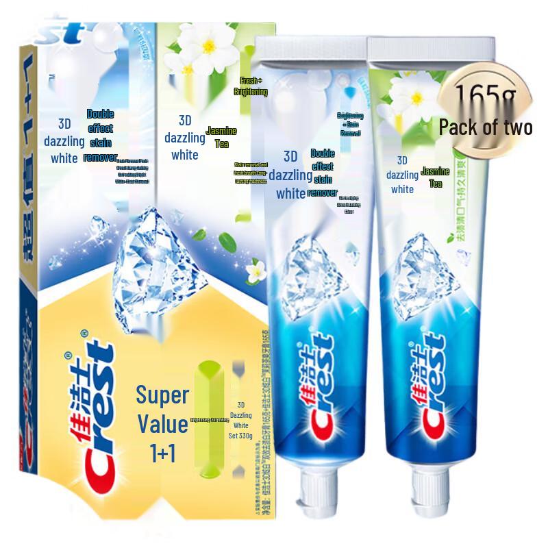 Crest 3D White Dual Action & Jasmine Toothpaste Twin Pack
Crest 3D White Dual Action & Jasmine Toothpaste Twin Pack