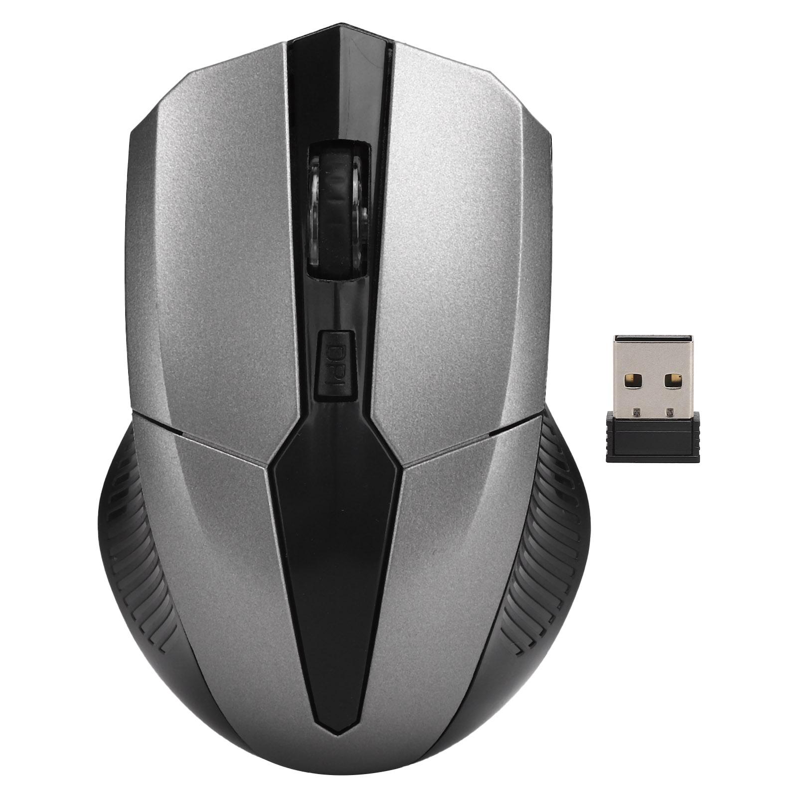 Wireless Mouse 2.4GHz 4 Keys Optical Mice with USB Receiver Computer AccessoriesSilver серебряный
Wireless Mouse 2.4GHz 4 Keys Optical Mice with USB Receiver Computer AccessoriesSilver серебряный