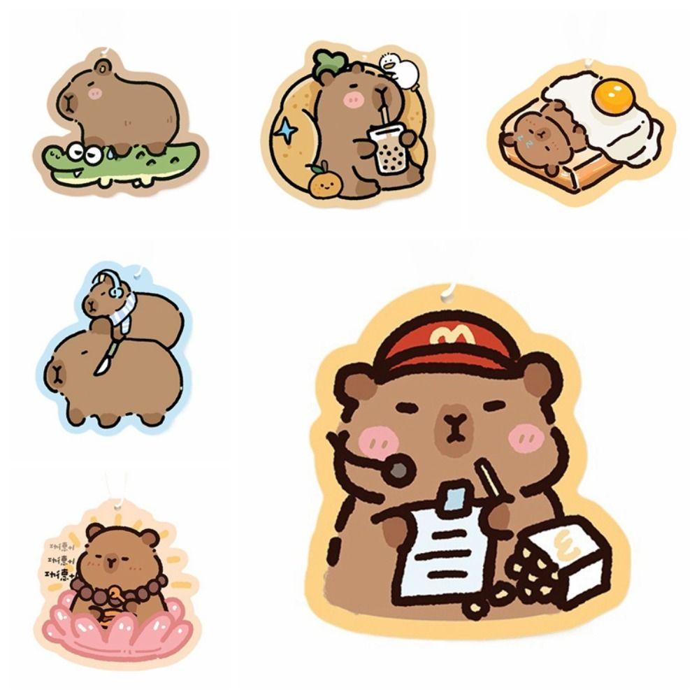 Aroma Diffusers Car Fragrance Piece Capybara Rearview Mirror Ornament Home Wardrobe Deodorizer
Aroma Diffusers Car Fragrance Piece Capybara Rearview Mirror Ornament Home Wardrobe Deodorizer