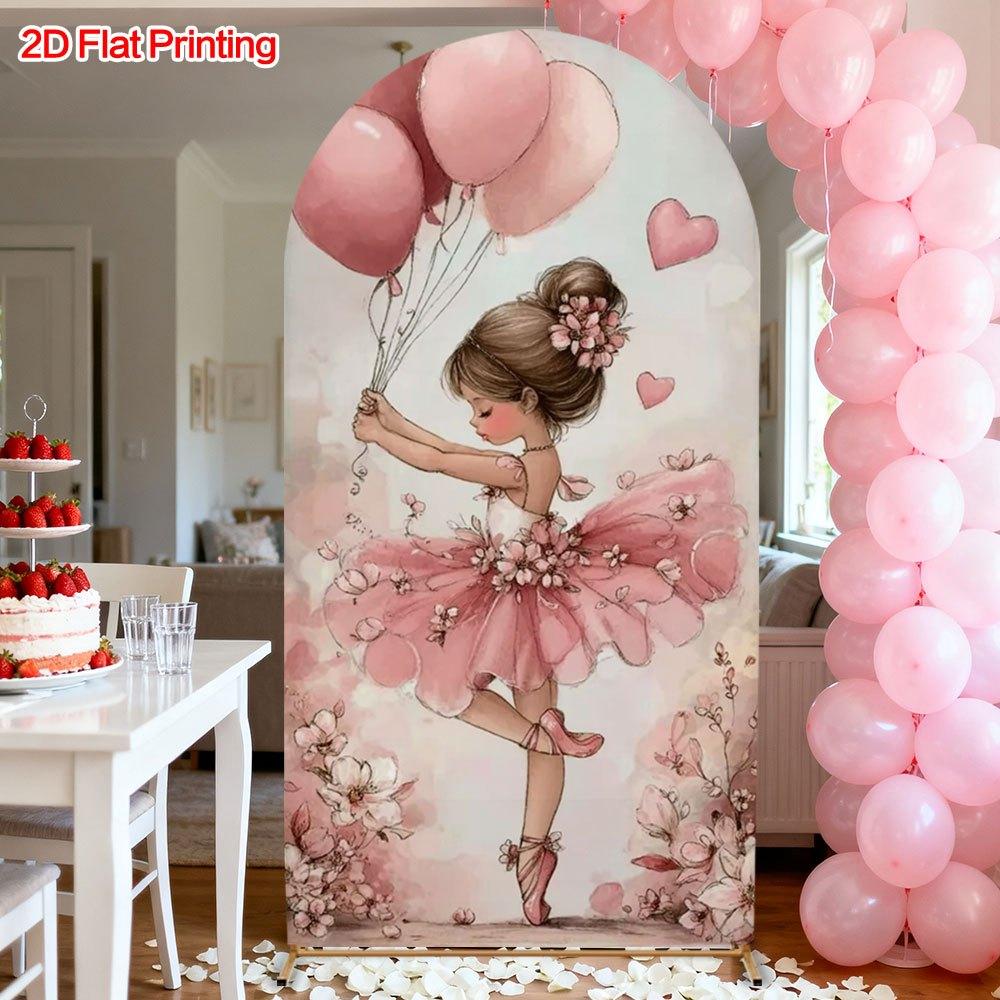 BEPAN Pink girly ballerina girl bow theme arched background customizable baby shower first year background birthday party decoration 1.6x3.9ft(50x120cm)
BEPAN Pink girly ballerina girl bow theme arched background customizable baby shower first year background birthday party decoration 1.6x3.9ft(50x120cm)