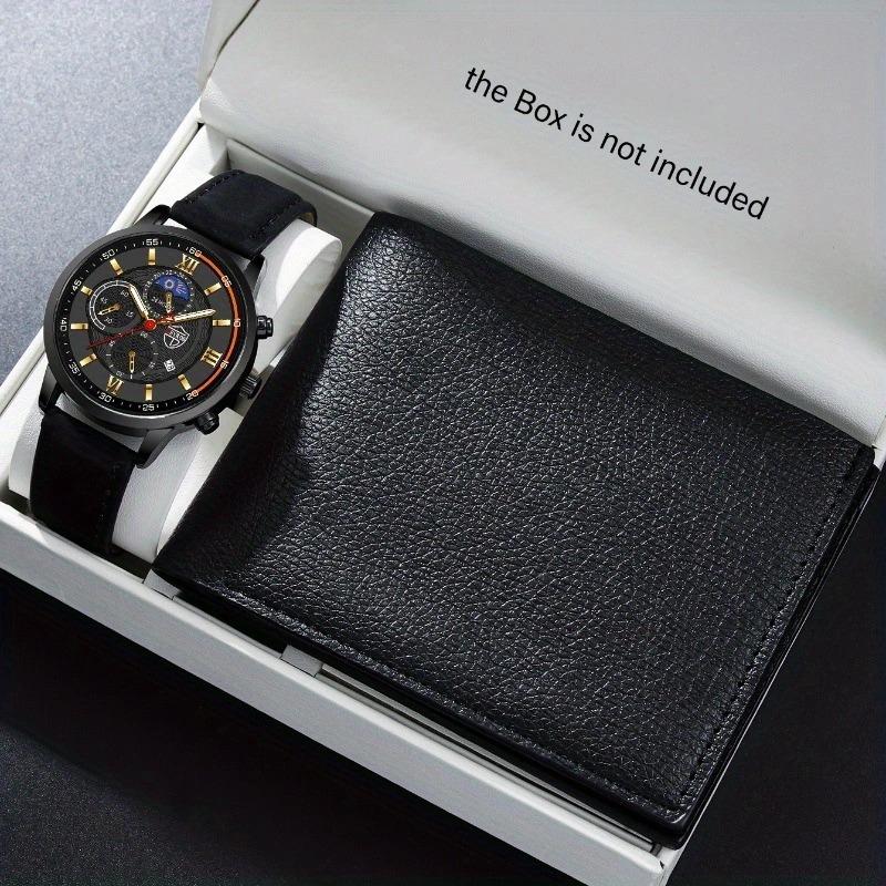 2 шт./набор, 1 шт. модные мужские повседневные аналоговые кварцевые часы из искусственной кожи и 1 шт. набор кошельков, мужские подарки
2 шт./набор, 1 шт. модные мужские повседневные аналоговые кварцевые часы из искусственной кожи и 1 шт. набор кошельков, мужские подарки