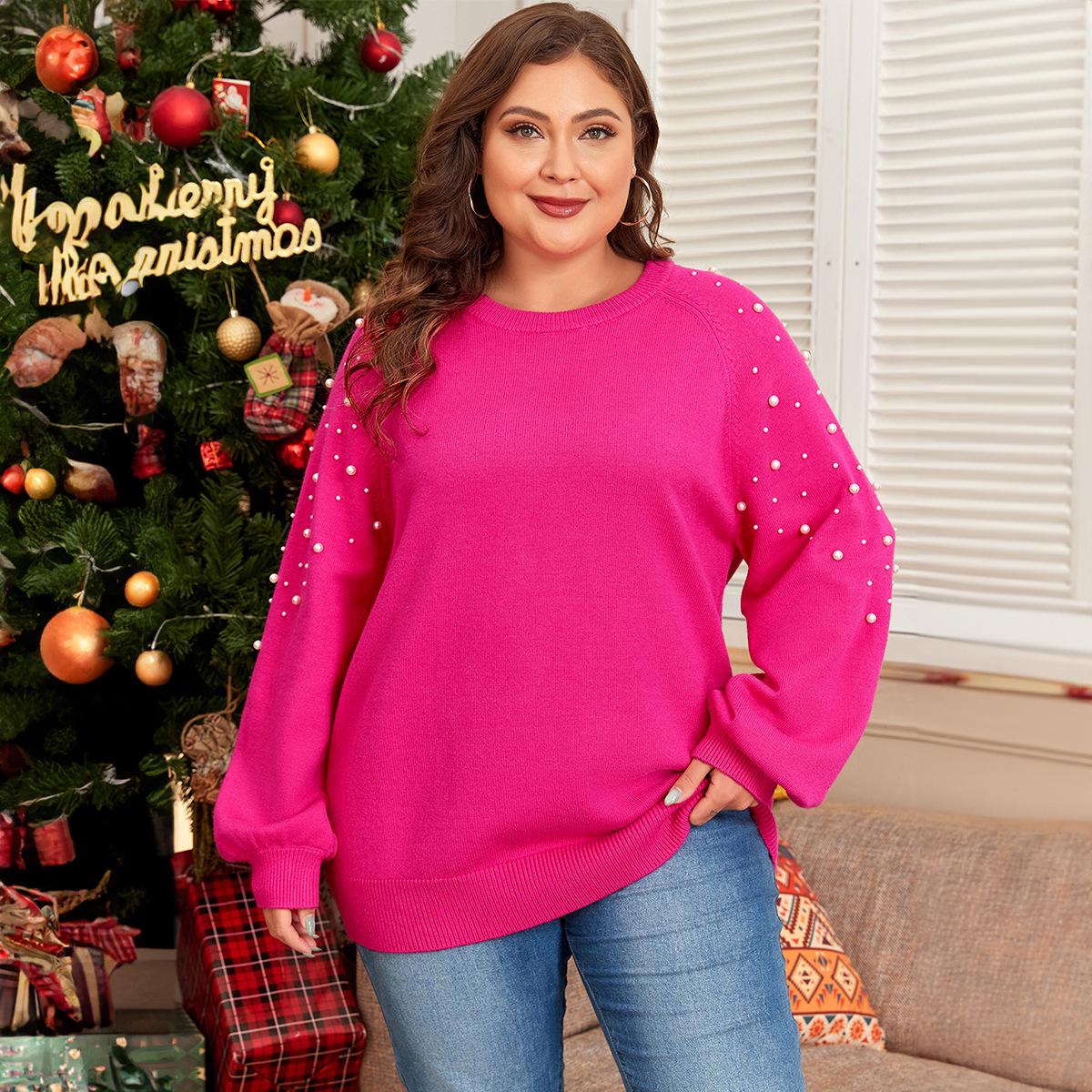Shiying Women s Plus Size Knitted Lantern Sleeve Sweater - Casual Spring Pullover 4XL рожевий червоний колір
Shiying Women s Plus Size Knitted Lantern Sleeve Sweater - Casual Spring Pullover 4XL рожевий червоний колір