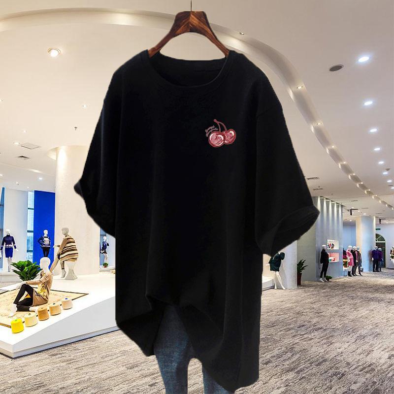 Apricot T-shirt women s summer short-sleeved lower body missing loose 2025 new large version half-sleeved butt-covering top tide XXXL
Apricot T-shirt women s summer short-sleeved lower body missing loose 2025 new large version half-sleeved butt-covering top tide XXXL