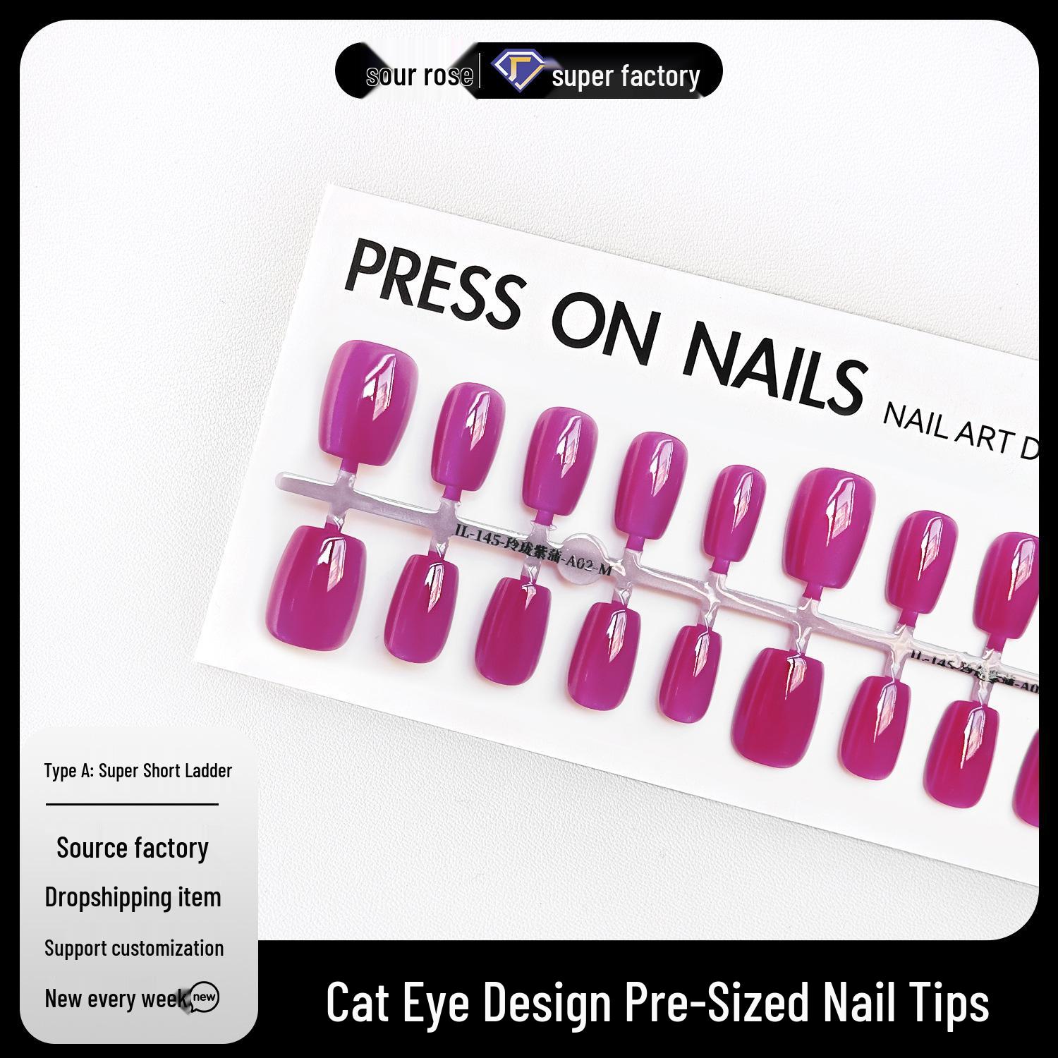 Jiaolong Exquisite Purple Ombre Cat Eye Wearable Nails: Extra Short, Irregular Ladder Design Nail Pieces.
Jiaolong Exquisite Purple Ombre Cat Eye Wearable Nails: Extra Short, Irregular Ladder Design Nail Pieces.