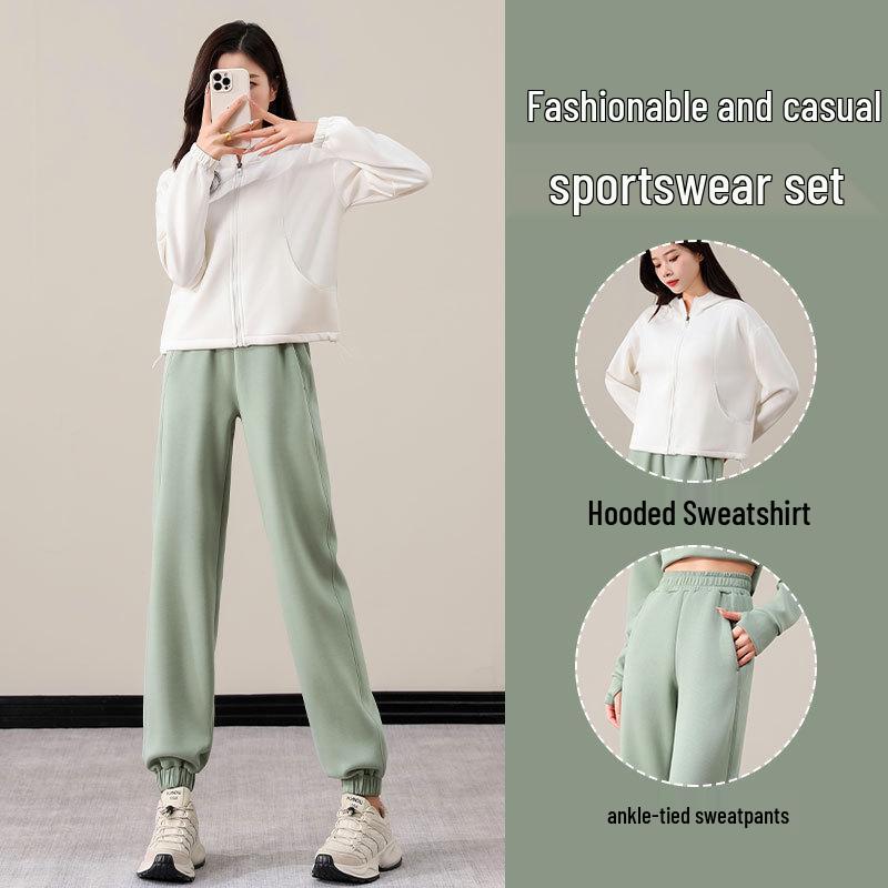 Korean Women s Slimming Hooded Tracksuit: Autumn/Winter Loose Fit Two-Piece Set Extra Large
Korean Women s Slimming Hooded Tracksuit: Autumn/Winter Loose Fit Two-Piece Set Extra Large