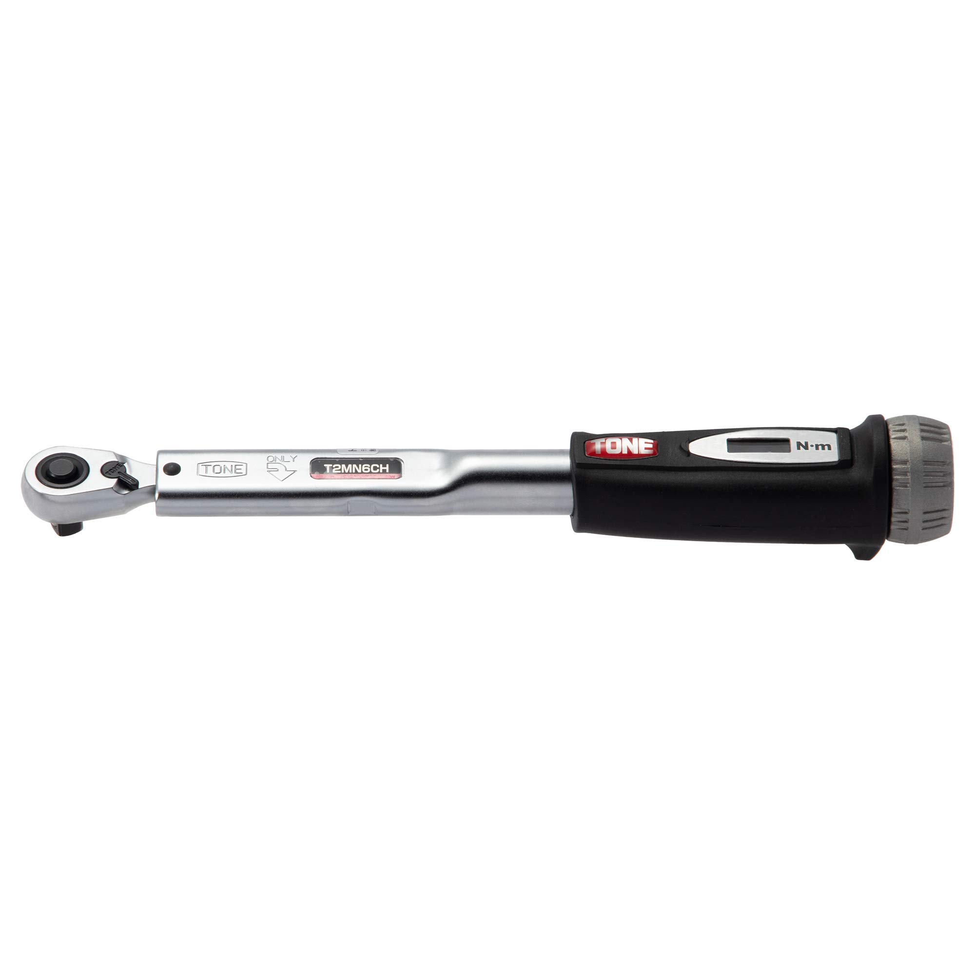 TONE Preset Torque Wrench Compact Head (Direct Set, Type), T2MN6CH-QL, 6.35mm (1/4 ) Drive, Black, 6N·m
TONE Preset Torque Wrench Compact Head (Direct Set, Type), T2MN6CH-QL, 6.35mm (1/4 ) Drive, Black, 6N·m