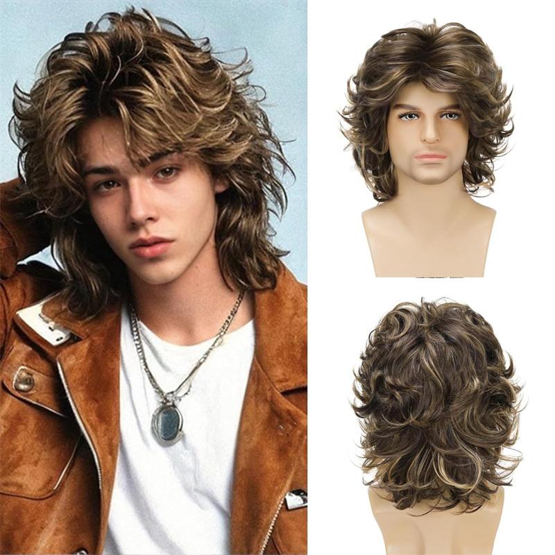 Synthetic Dark Root Ombre Brown Blonde Short Curly Man Wig with Bangs Natural Hairstyle Wig for Men Daily Cosplay Party
Synthetic Dark Root Ombre Brown Blonde Short Curly Man Wig with Bangs Natural Hairstyle Wig for Men Daily Cosplay Party