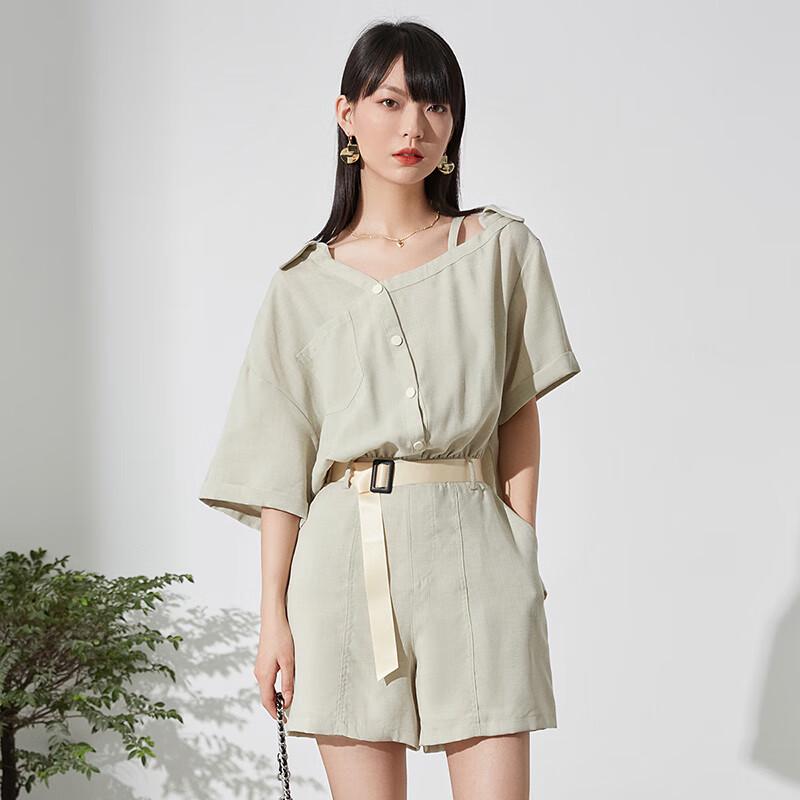 SheTu Women s Slim-Fit Tie-Waist Romper M
SheTu Women s Slim-Fit Tie-Waist Romper M