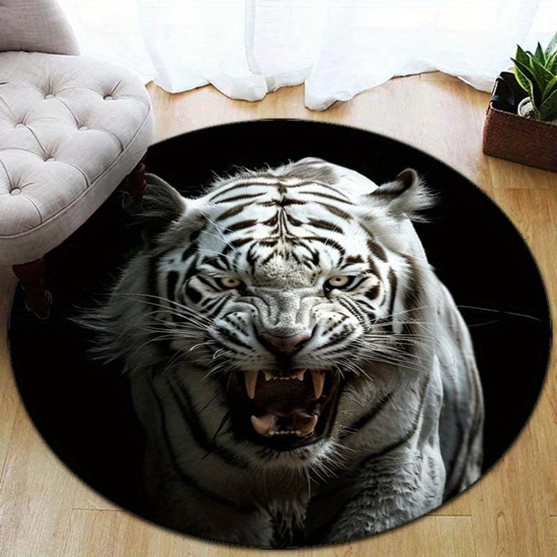 Round Carpet Compatible for Bed & Chair - White Tiger Print Soft, Non-Slip Mat Suitable for Bedroom, Living Room, Small Spaces - & Modern 80cm
Round Carpet Compatible for Bed & Chair - White Tiger Print Soft, Non-Slip Mat Suitable for Bedroom, Living Room, Small Spaces - & Modern 80cm