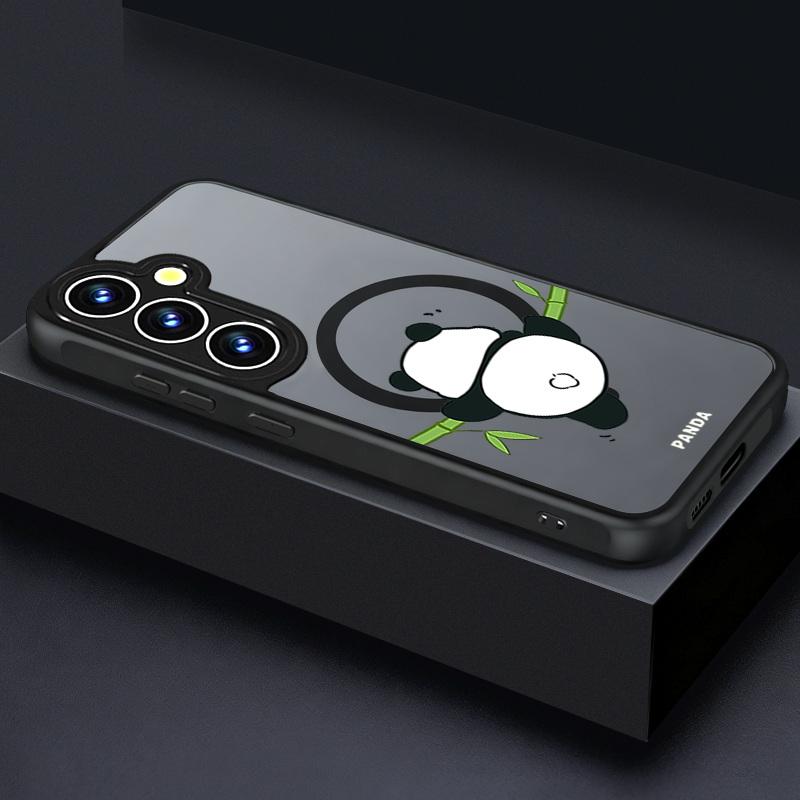 Cartoon Panda Print Magnetic Phone Case For Samsung Galaxy S26 S25 S24 S23 S22 Ultra Plus S25 Edge S24 S23 FE TPU Acrylic Cover Galaxy S26
Cartoon Panda Print Magnetic Phone Case For Samsung Galaxy S26 S25 S24 S23 S22 Ultra Plus S25 Edge S24 S23 FE TPU Acrylic Cover Galaxy S26