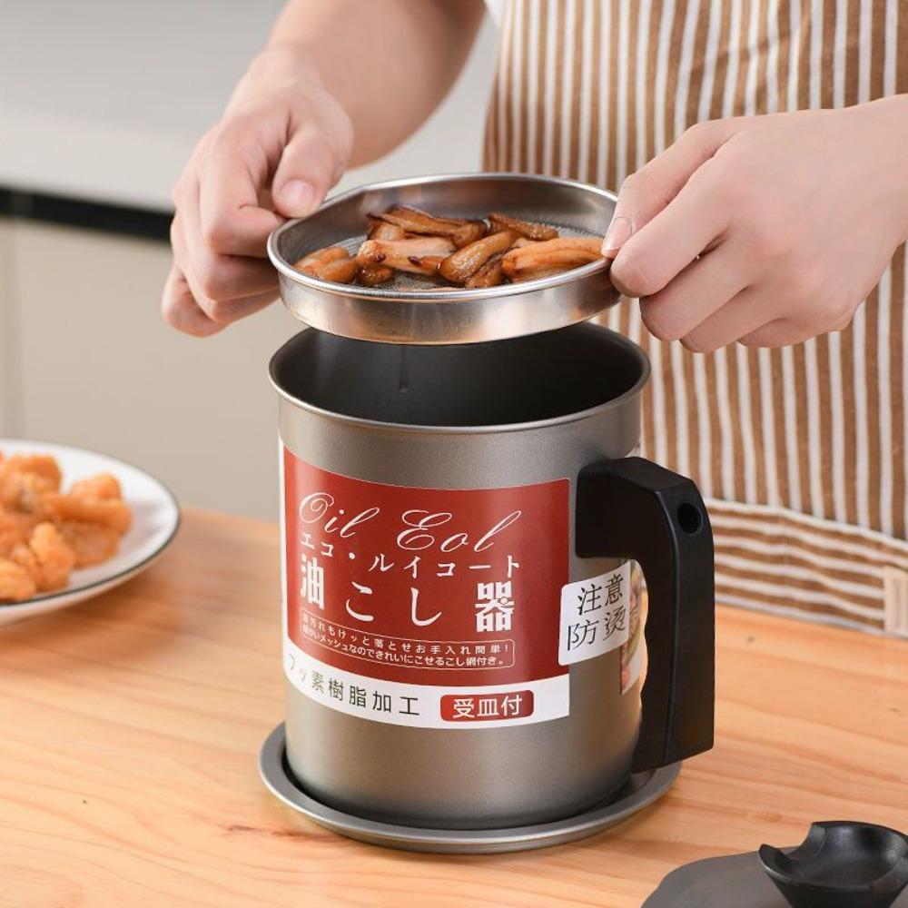 Japanese Style Storage Oil Tank Stainless Steel Grease Container Oil Filter Pot Household 1.4L
Japanese Style Storage Oil Tank Stainless Steel Grease Container Oil Filter Pot Household 1.4L