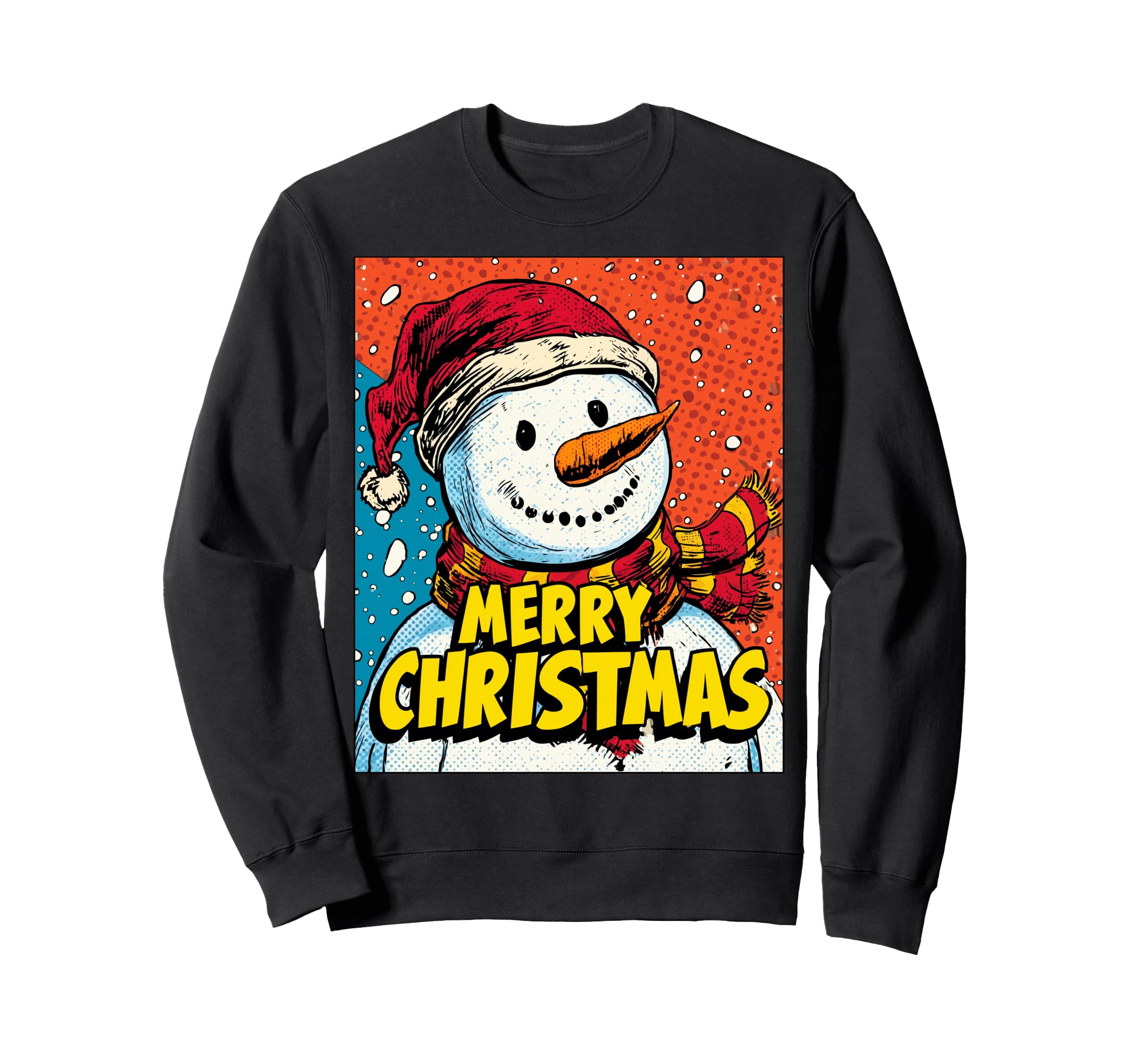 Snowman Pop Art Merry Christmas Christmas Motif Sweatshirt чёрный
Snowman Pop Art Merry Christmas Christmas Motif Sweatshirt чёрный