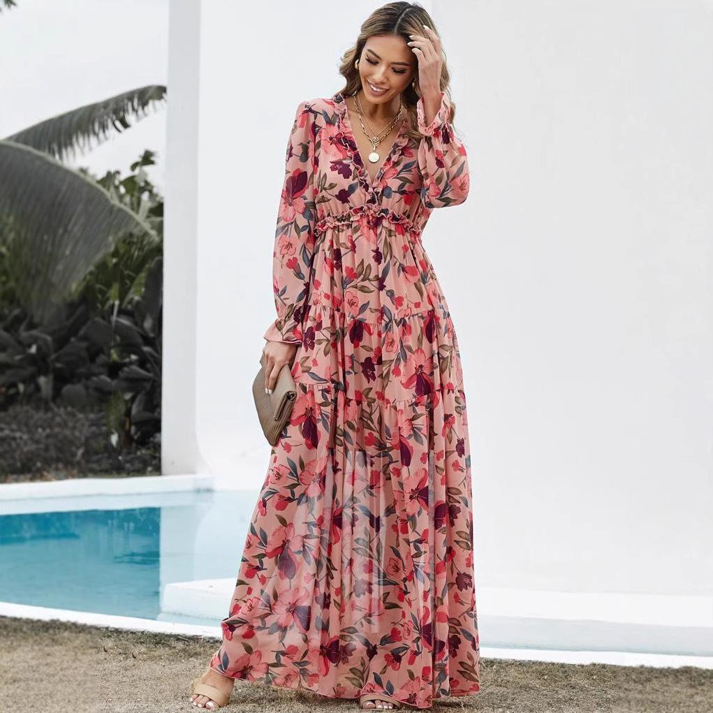 2025 Women s Fashion Long Sleeve Evening Dress - European & American Print Design L ярко-розовый
2025 Women s Fashion Long Sleeve Evening Dress - European & American Print Design L ярко-розовый