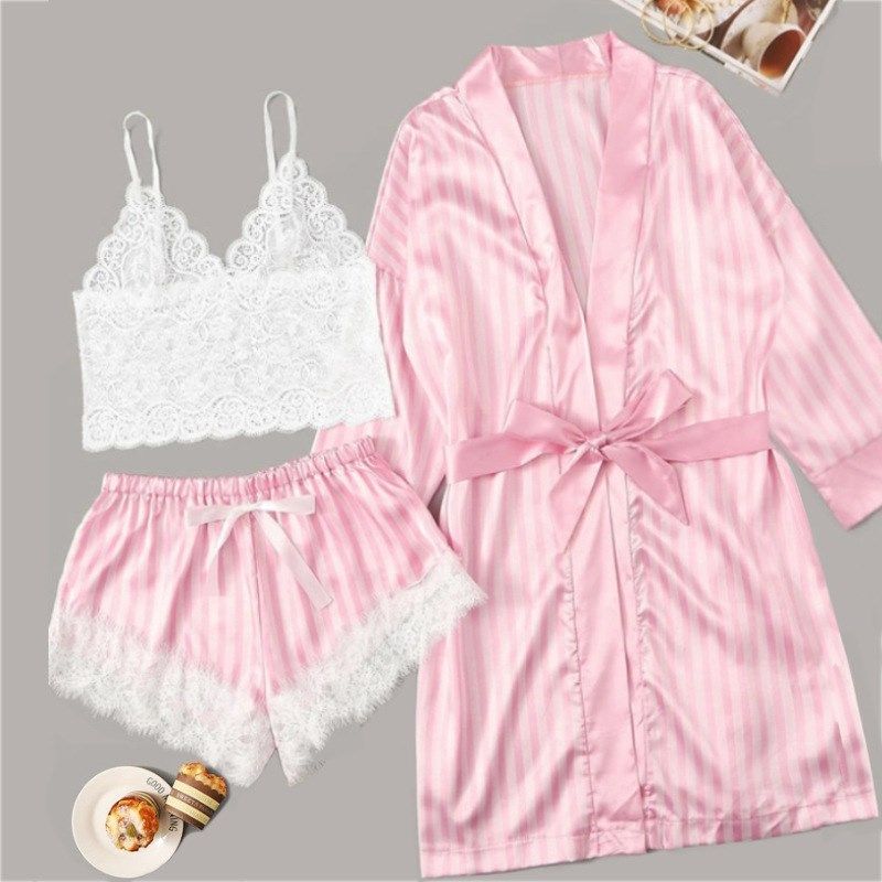 Lace Sexy Pajamas Kotssotka Lace Pajamas Suit Pink L
Lace Sexy Pajamas Kotssotka Lace Pajamas Suit Pink L