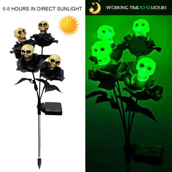 Yousheng 2 Pcs Solar Skull Lights Halloween Decorations Eyeball Skull Light with Roses Gothic Waterproof Outdoor Lights for Garden Lawn Yard
Yousheng 2 Pcs Solar Skull Lights Halloween Decorations Eyeball Skull Light with Roses Gothic Waterproof Outdoor Lights for Garden Lawn Yard