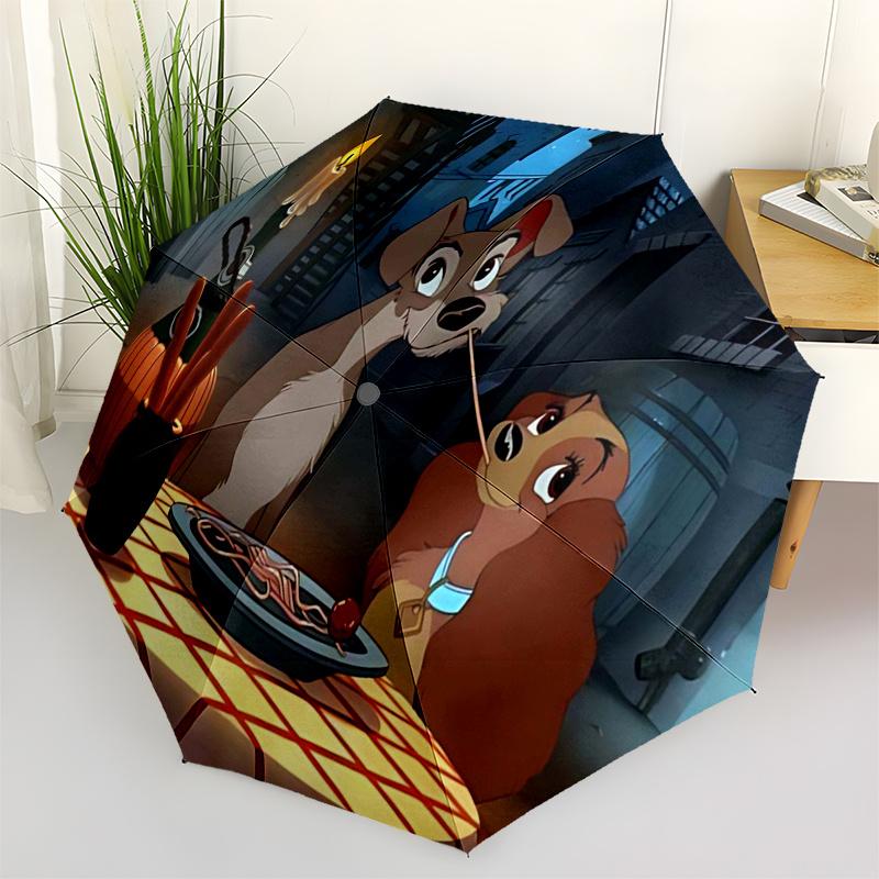 Lady and the Tramp Themed Travel Umbrella-8 Ribs Automatic Opening and Closing, Portable Folding Design, Compact and Stylish Umbrella Suitab
Lady and the Tramp Themed Travel Umbrella-8 Ribs Automatic Opening and Closing, Portable Folding Design, Compact and Stylish Umbrella Suitab