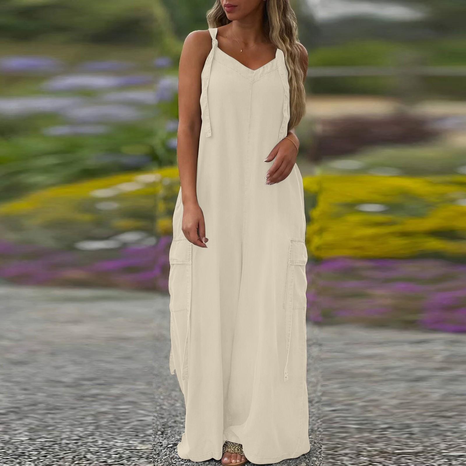 Women s Summer Casual Loose Maxi Dress with Adjustable Spaghetti Straps and Side Pockets Perfect for Beach and Daily Wear XL
Women s Summer Casual Loose Maxi Dress with Adjustable Spaghetti Straps and Side Pockets Perfect for Beach and Daily Wear XL
