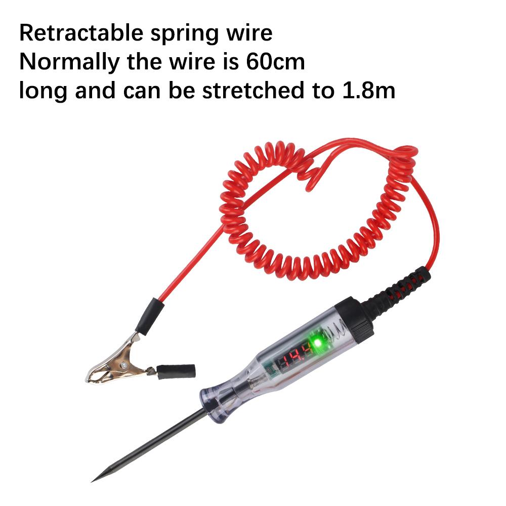 Car Display Measuring Pen Voltage Tester Universal DC/Resistance Test Probe Pen Circuit Detector Auto Accessories Digital LCD чорний
Car Display Measuring Pen Voltage Tester Universal DC/Resistance Test Probe Pen Circuit Detector Auto Accessories Digital LCD чорний