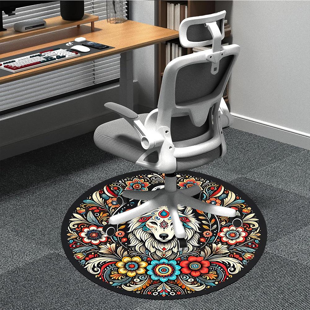 1pc Wolf Mandala Art Chair Carpet for Office, Non-slip, Soft and Durable Rug, Perfect for Office, Living Room yy251103187 80cm by 80cm
1pc Wolf Mandala Art Chair Carpet for Office, Non-slip, Soft and Durable Rug, Perfect for Office, Living Room yy251103187 80cm by 80cm