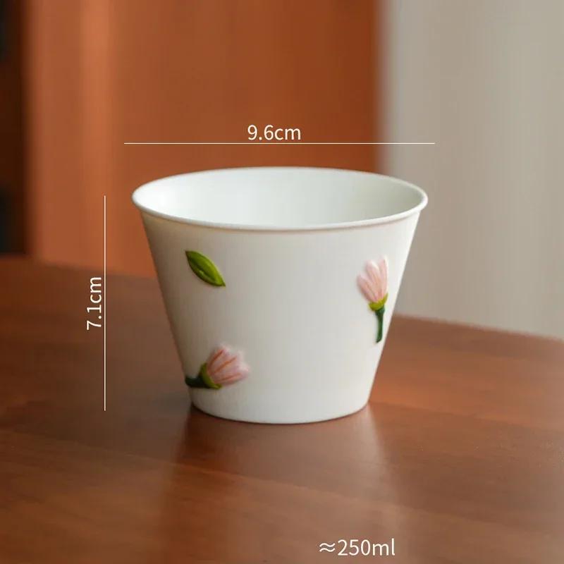 Креативный рельефный цветок Керамическая тарелка Легкая роскошная ресторанная вкусная салатница фруктовая тарелка Изысканные домашние блюда Обеденные тарелки