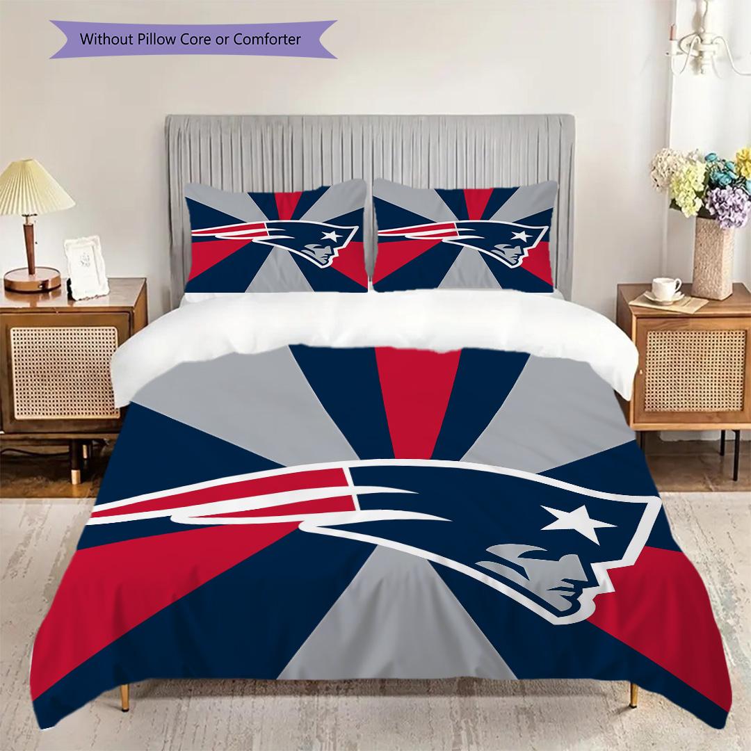New England Patriots Pattern Bedding Quilt Set Quilt Cover Pillowcase Home Decoration Birthday Gift (1 * duvet cover + 2 * pillowcase, without core) 135x200cm
New England Patriots Pattern Bedding Quilt Set Quilt Cover Pillowcase Home Decoration Birthday Gift (1 * duvet cover + 2 * pillowcase, without core) 135x200cm