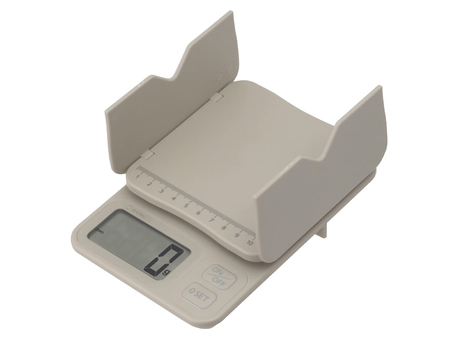 Dretec Letter Scale with For Uses Other than Transactions and Measuring Pan Large Beige Graduation, Certification, Opens, 2kg/1g Units, Tare, Screen,
Dretec Letter Scale with For Uses Other than Transactions and Measuring Pan Large Beige Graduation, Certification, Opens, 2kg/1g Units, Tare, Screen,