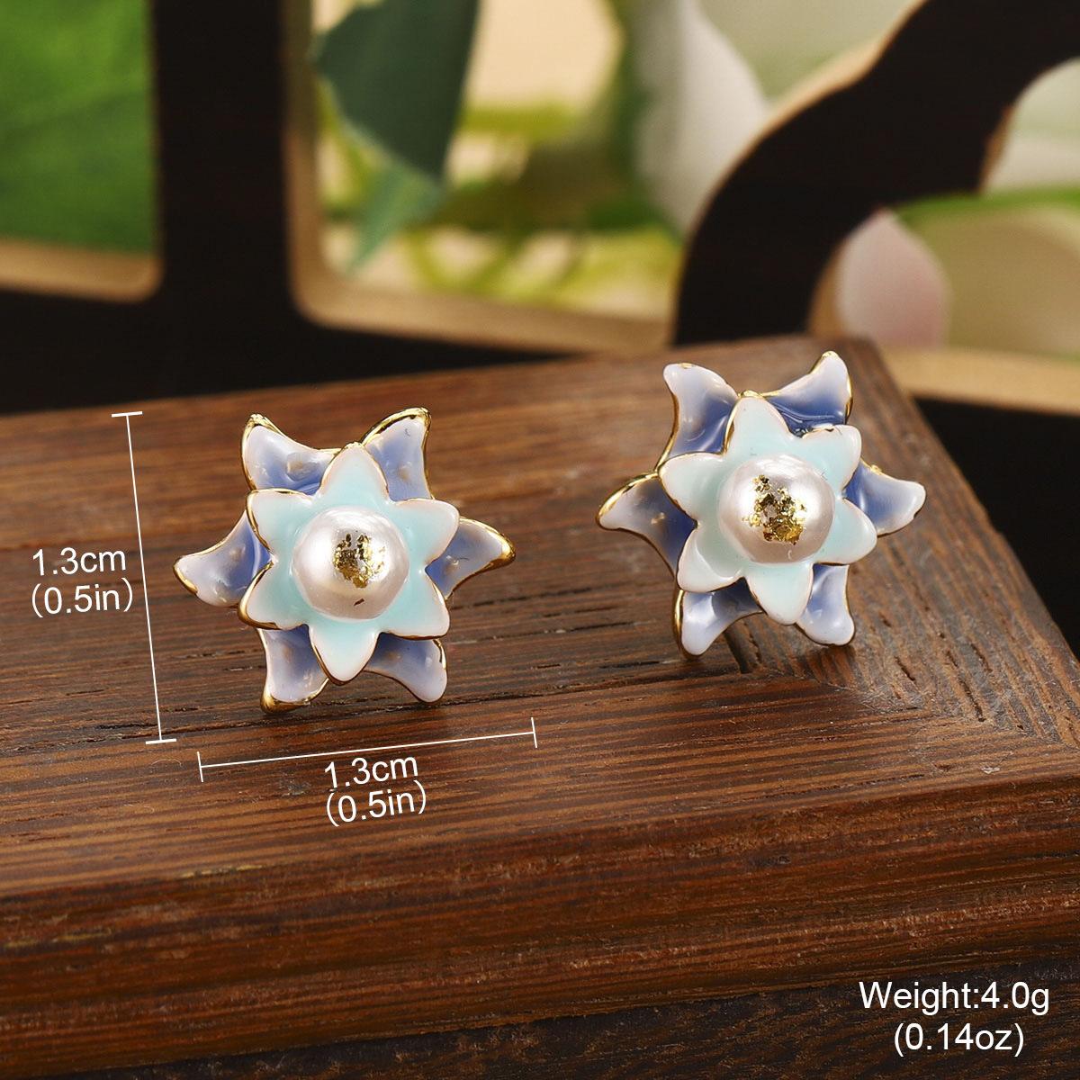 Natural pearl flower oil drop earrings oil painting series enamel geometric butterfly earrings jewelry niche fashion women
Natural pearl flower oil drop earrings oil painting series enamel geometric butterfly earrings jewelry niche fashion women
