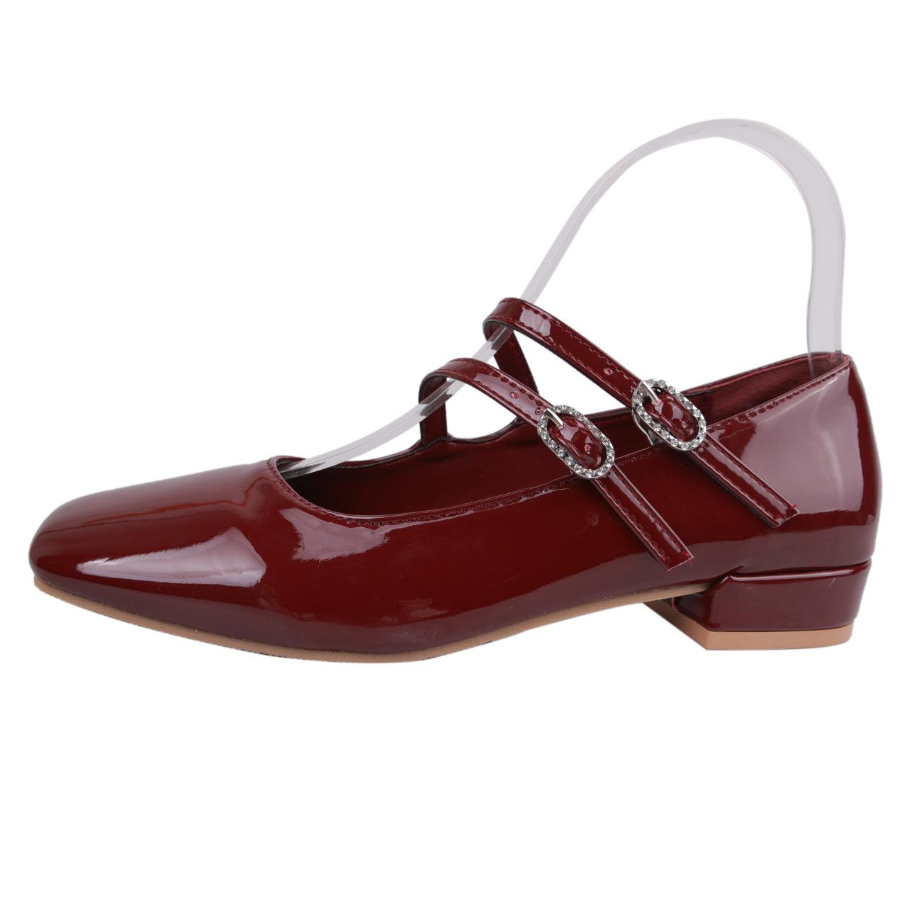 Балетки с двойной пряжкой 2024 года, новые весенние женские туфли на плоской подошве, модные красные элегантные туфли Мэри Джейн, женские балетки для улицы 37 вино красного
Балетки с двойной пряжкой 2024 года, новые весенние женские туфли на плоской подошве, модные красные элегантные туфли Мэри Джейн, женские балетки для улицы 37 вино красного
