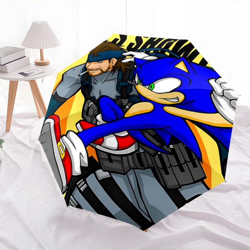 1pc Sonic vs Metal Gear Solid Character Pattern Automatic 3-Fold Cartoon Practical Umbrella, 8 Iron Frames, High-Value Folding Umbrella, Suitable for
1pc Sonic vs Metal Gear Solid Character Pattern Automatic 3-Fold Cartoon Practical Umbrella, 8 Iron Frames, High-Value Folding Umbrella, Suitable for