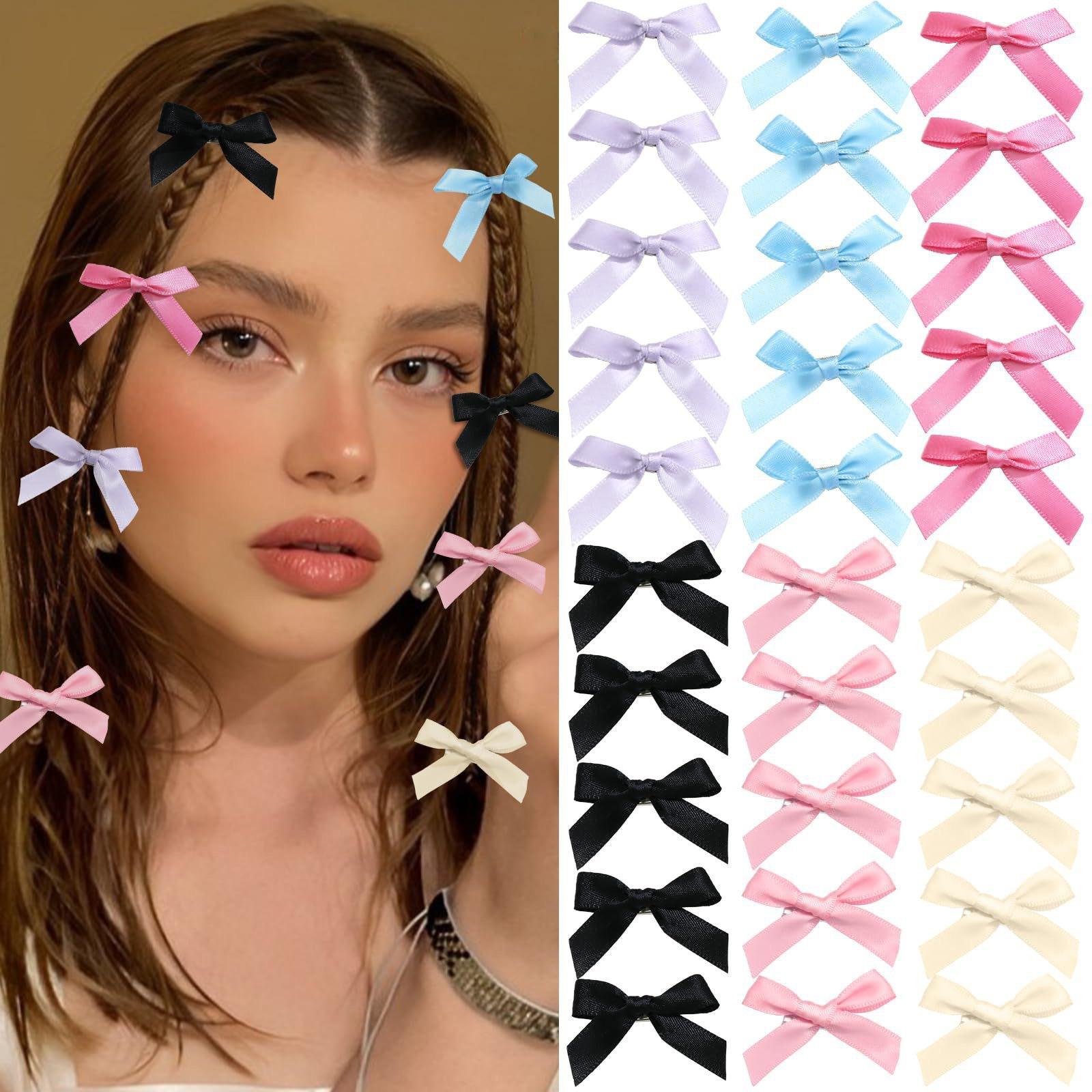 20pcs Cute Ribbon Bow Hair Clips for Girls Korean Style Bowknot Mini Side Clip Hairpin Barrettes Headwear Baby Women Accessories
20pcs Cute Ribbon Bow Hair Clips for Girls Korean Style Bowknot Mini Side Clip Hairpin Barrettes Headwear Baby Women Accessories