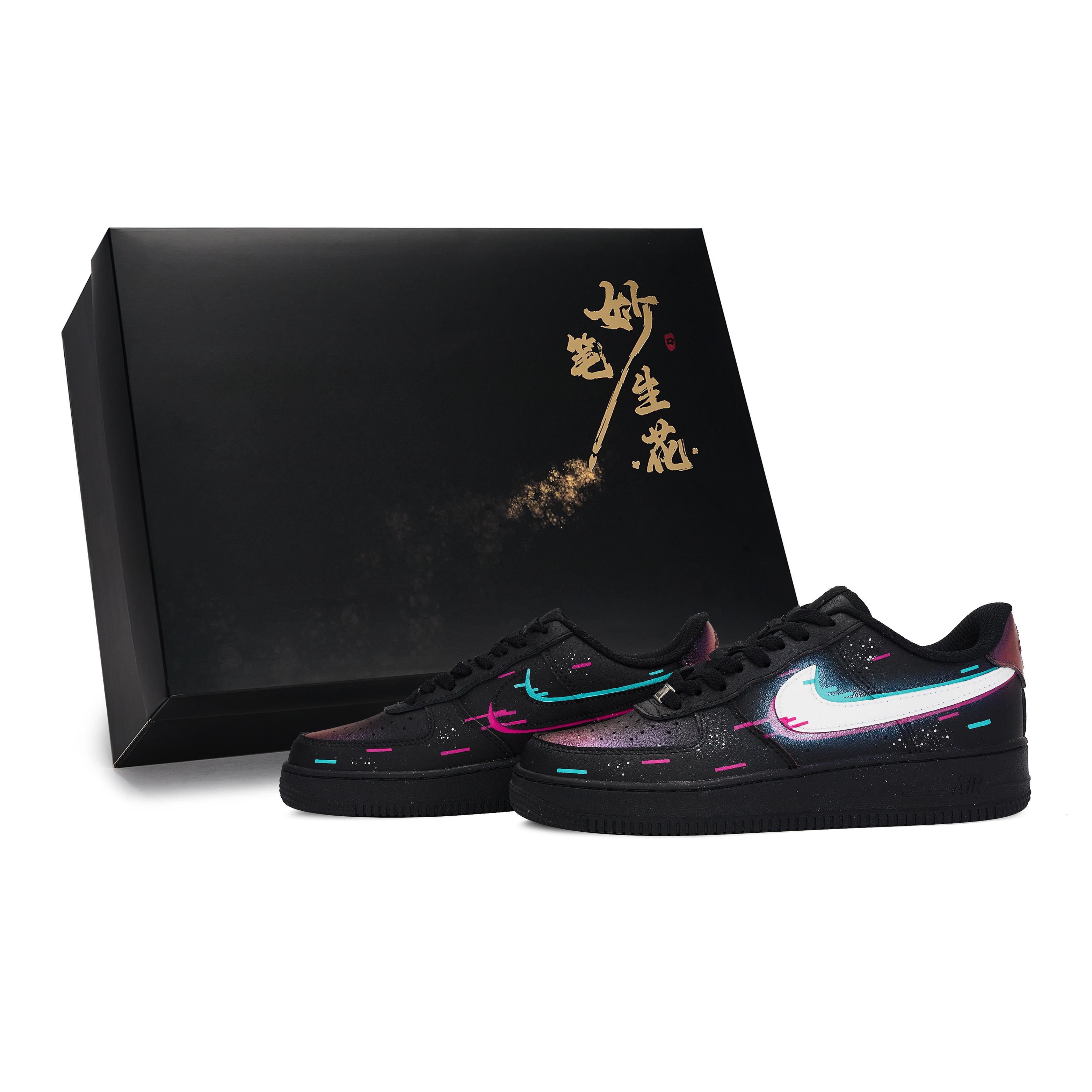 Nike Air Force 1 Wondrous Brushstrokes Bloom, Neon Malfunction Low top Skateboard Shoes Unisex Black Pink Blue CW2288-001(Team171-S-BOX) 36
Nike Air Force 1 Wondrous Brushstrokes Bloom, Neon Malfunction Low top Skateboard Shoes Unisex Black Pink Blue CW2288-001(Team171-S-BOX) 36
