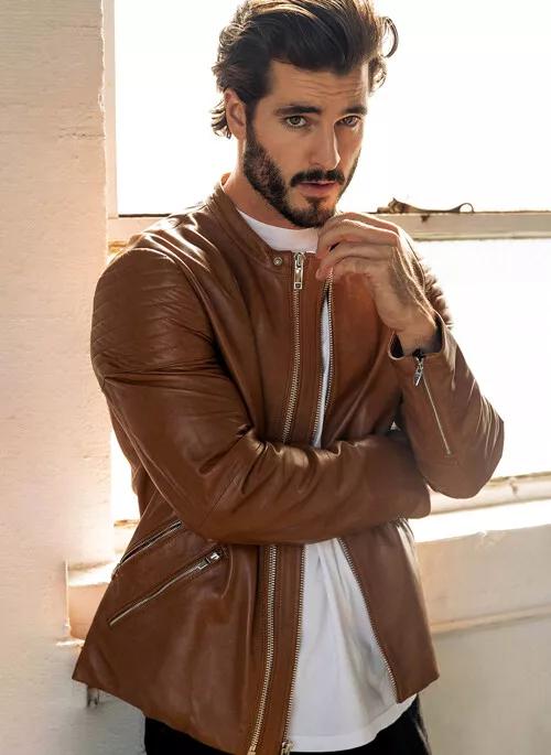 Motorcycle Leather Jacket Stylish Handmade Brown Men s Genuine Biker Lambskin XS коричневий
Motorcycle Leather Jacket Stylish Handmade Brown Men s Genuine Biker Lambskin XS коричневий