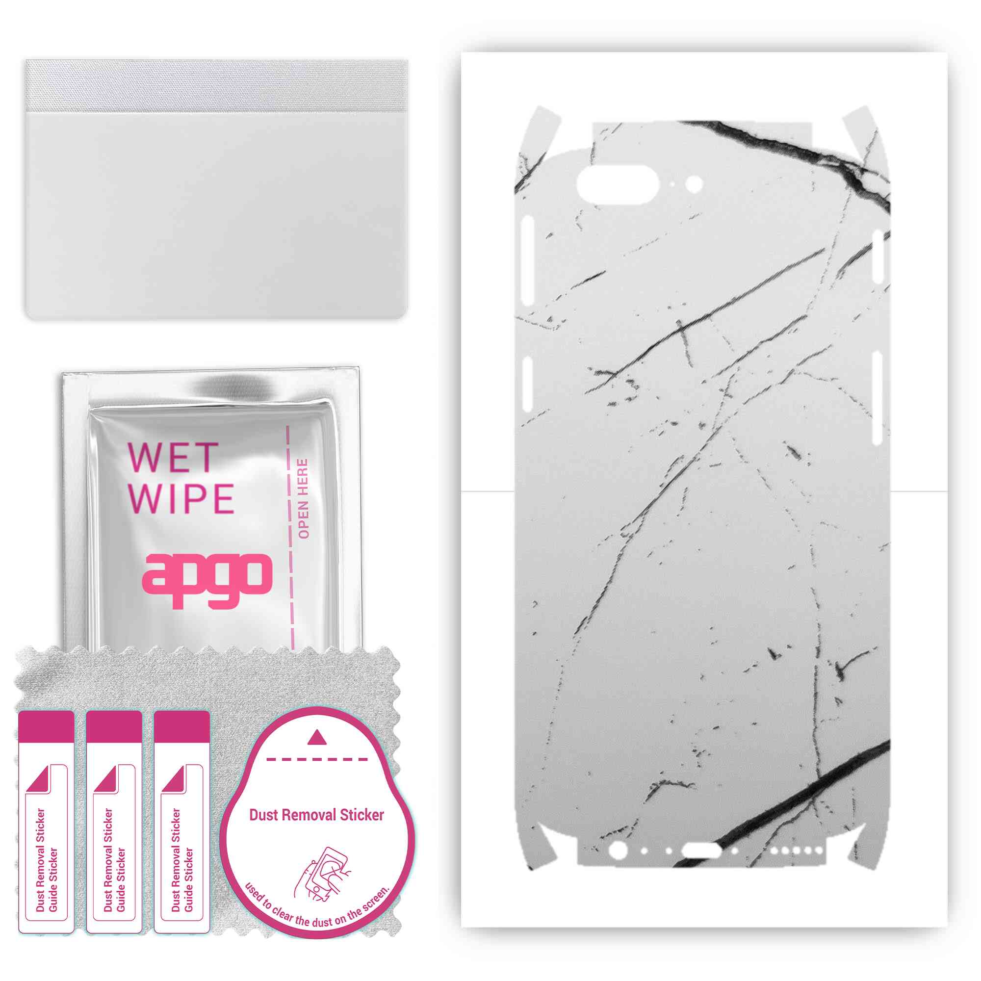 apgo Protective Skin Sticker for the back+sides compatible with OnePlus 5, Full Wrap Film, Foil, Vinyl - Pattern White Marble
apgo Protective Skin Sticker for the back+sides compatible with OnePlus 5, Full Wrap Film, Foil, Vinyl - Pattern White Marble