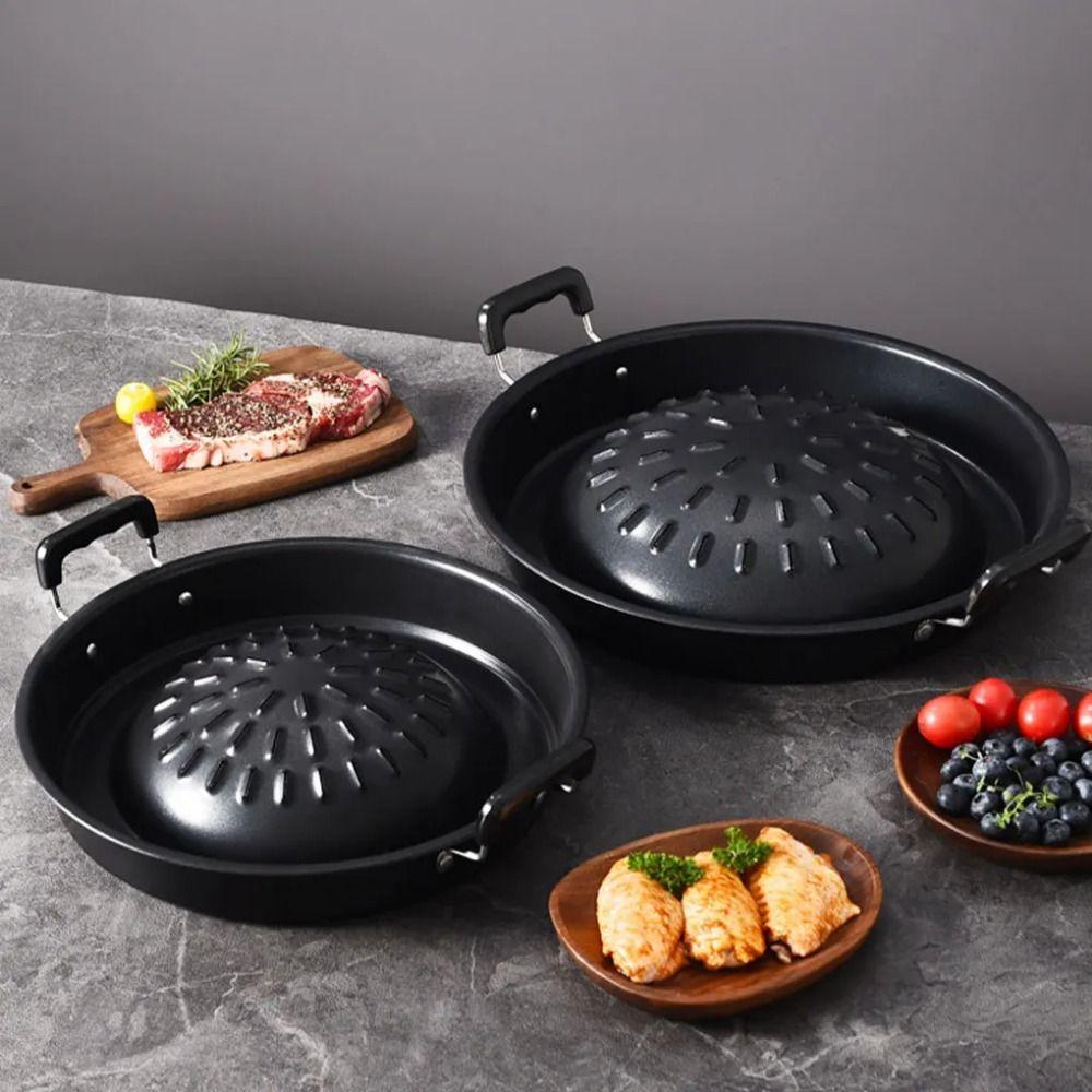 Multi-function Outdoor Roasting Plate 30/35cm Food Griddle Korean Barbecue Grill Tray Household Silver 30cm
Multi-function Outdoor Roasting Plate 30/35cm Food Griddle Korean Barbecue Grill Tray Household Silver 30cm