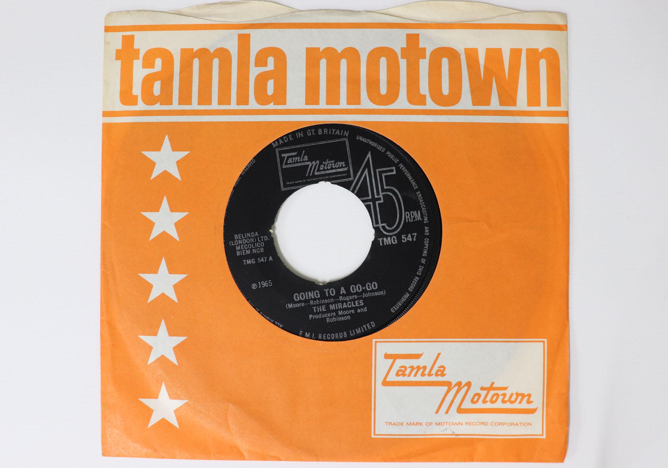 7inch Record MIRACLES Going To A Gogo Choosey Beggar TMG547 TAMLA MOTOWN UK SoulFunk Used
7inch Record MIRACLES Going To A Gogo Choosey Beggar TMG547 TAMLA MOTOWN UK SoulFunk Used