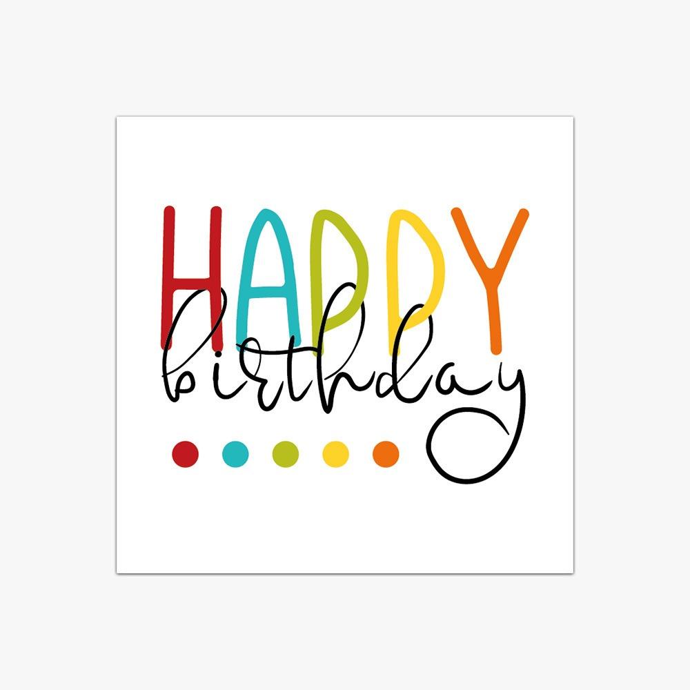 50PCS Creative Colorful Happy Birthday Cards Balloon Dots Pattern Paper Greeting Cards Sqaure Blank Back Party Cards Package
50PCS Creative Colorful Happy Birthday Cards Balloon Dots Pattern Paper Greeting Cards Sqaure Blank Back Party Cards Package