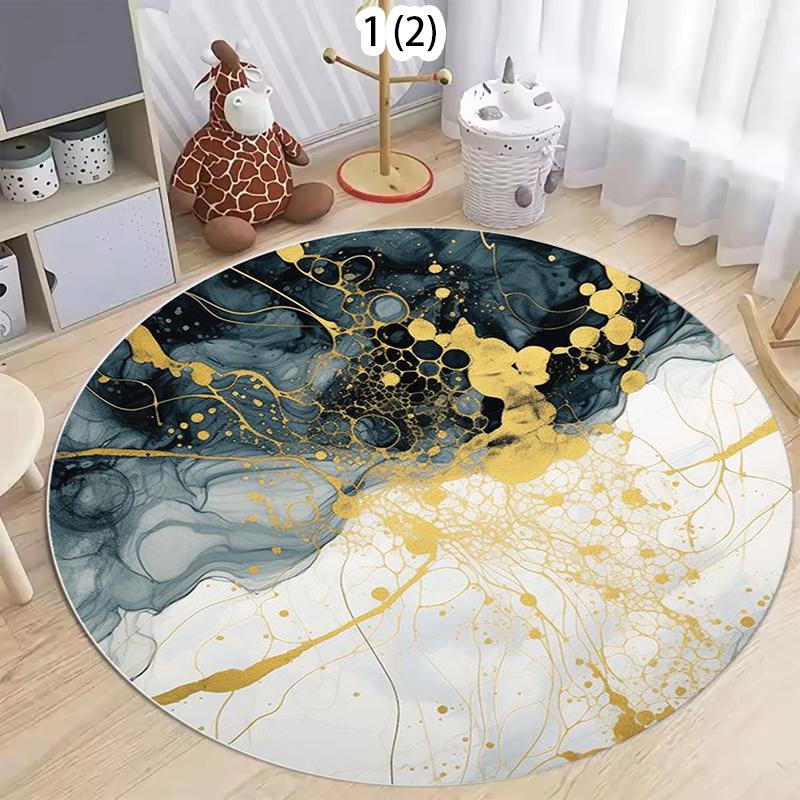 Marble Patterned Circular Carpet Watercolor Dyeing Home Decoration Floor Mat Living Room Bedroom Entrance Non Slip Door Mat 100cm x 100cm
Marble Patterned Circular Carpet Watercolor Dyeing Home Decoration Floor Mat Living Room Bedroom Entrance Non Slip Door Mat 100cm x 100cm