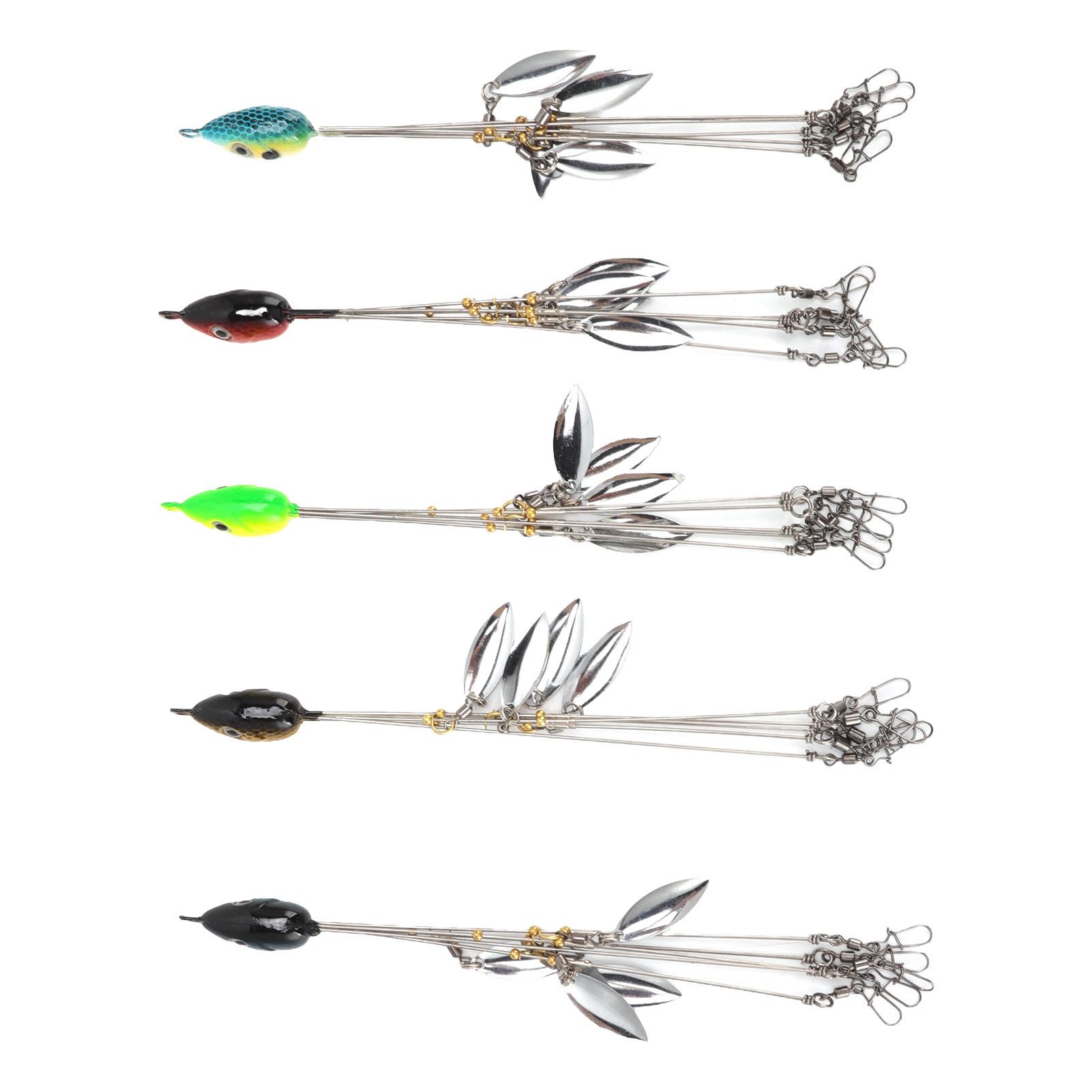 5pcs Lure Fishing Rigs Steel Umbrella Fishing Bass Lures Bait 18cm 4 Bladed Fishing Rigs for
5pcs Lure Fishing Rigs Steel Umbrella Fishing Bass Lures Bait 18cm 4 Bladed Fishing Rigs for