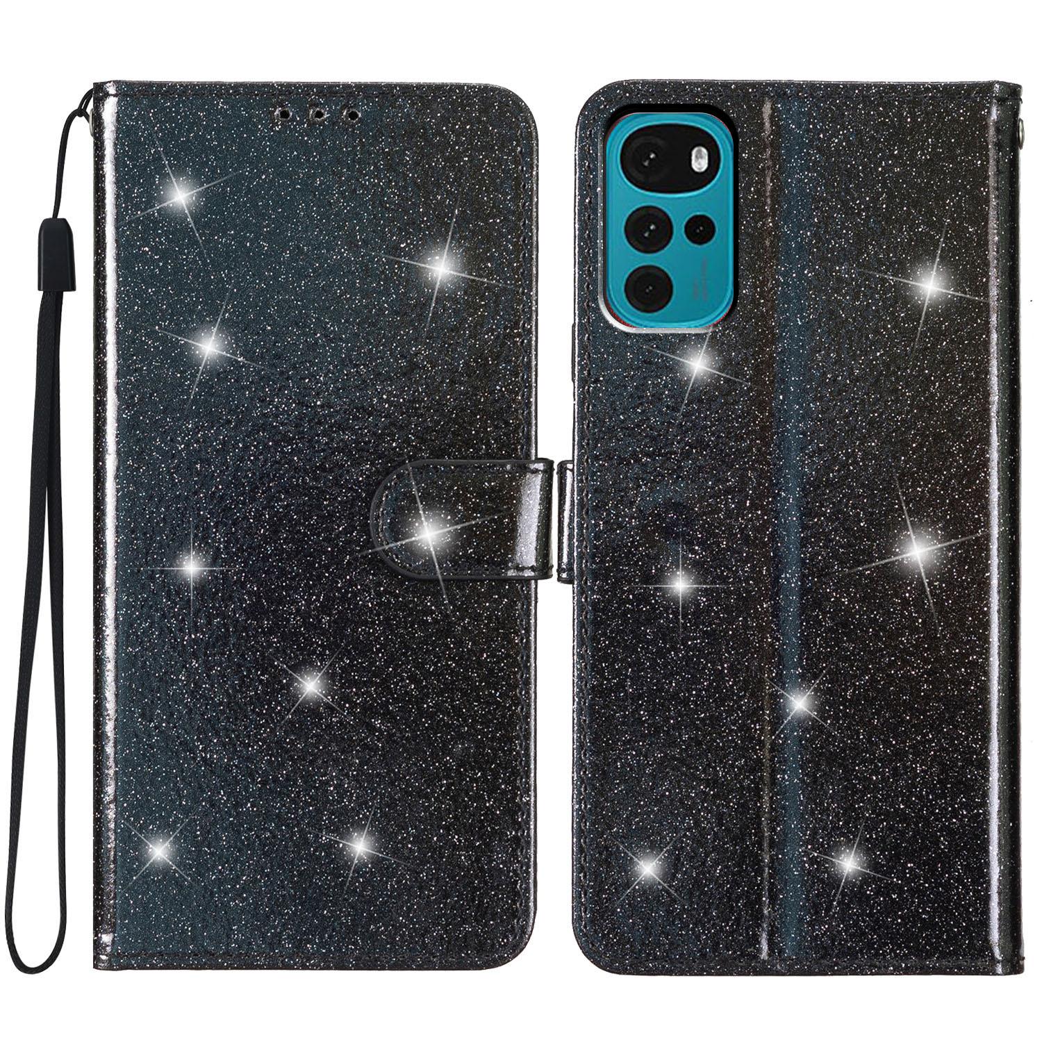 For Motorola Moto G22 Wallet Glittery Phone Cover Stand PU Leather Protective Phone Case Black
For Motorola Moto G22 Wallet Glittery Phone Cover Stand PU Leather Protective Phone Case Black