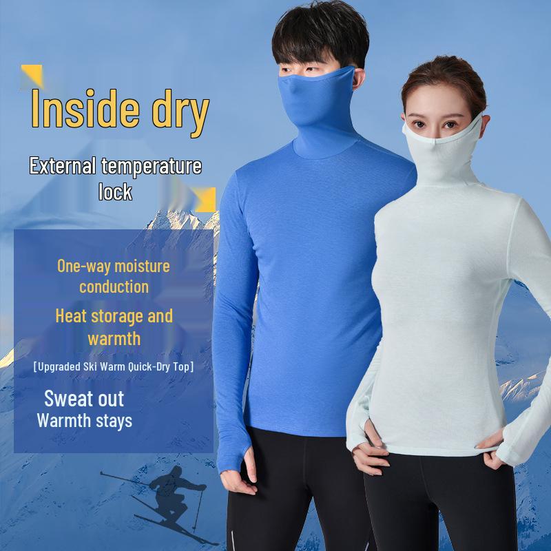 Winter Quick-Dry Moisture-Wicking Long-Sleeve Sports Base Layer with Ear-Loops XXL
Winter Quick-Dry Moisture-Wicking Long-Sleeve Sports Base Layer with Ear-Loops XXL