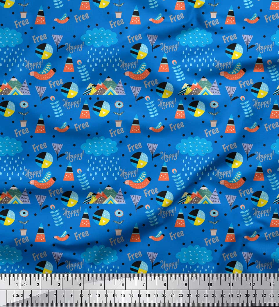 Тканина Soimoi Red Poly Crepe Тканина Happy & Free Text Printed Тканина 1 метр 42 дюйма 42 Inch Wide - Poly Crepe синій
Тканина Soimoi Red Poly Crepe Тканина Happy & Free Text Printed Тканина 1 метр 42 дюйма 42 Inch Wide - Poly Crepe синій