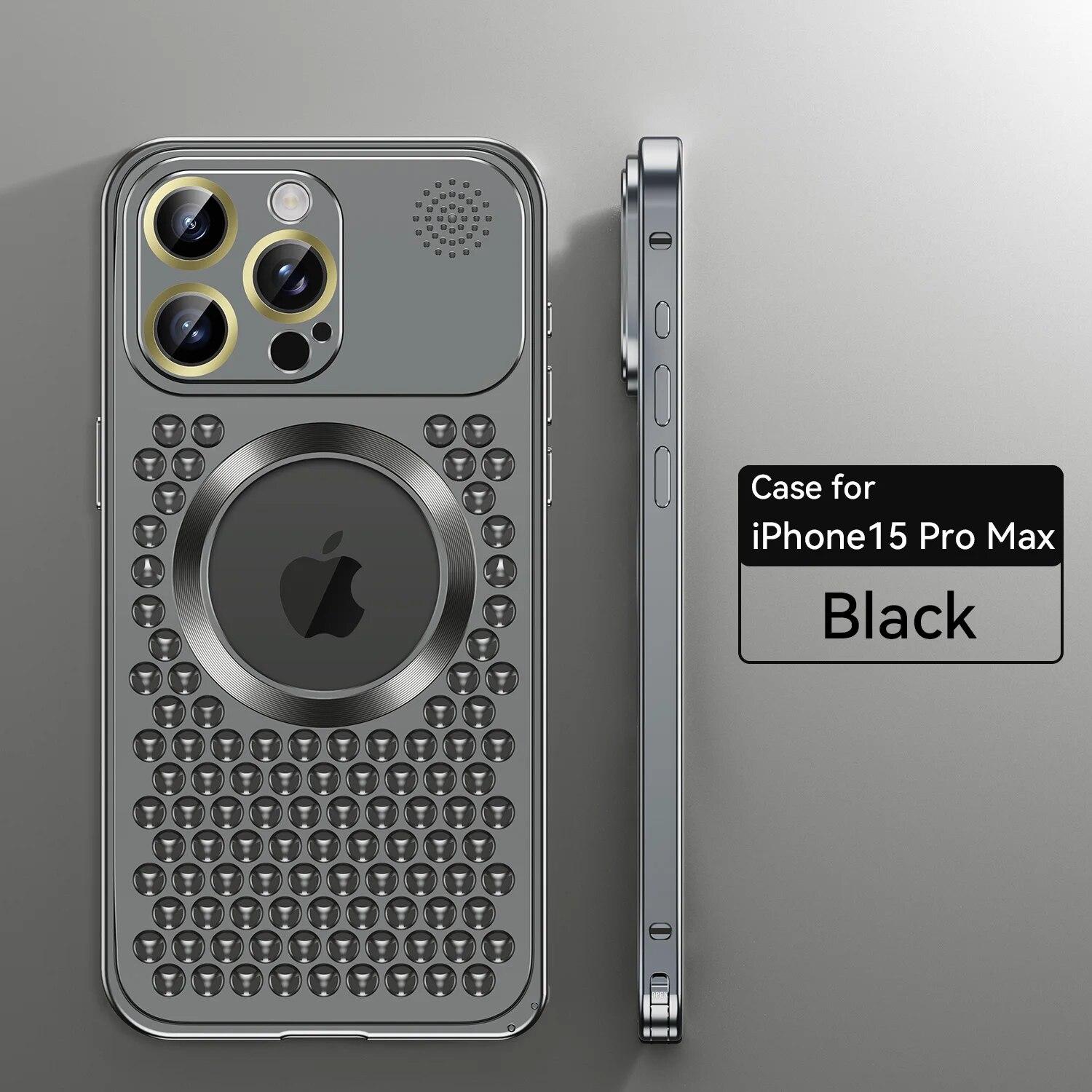 Металлический чехол для телефона с рассеиванием тепла для IPhone 14 Pro 15 Pro Max 14 15 Plus Magsafe, чехол для беспроводной зарядки, пленка для объектива, противоударный защитный чехол For iPhone 14 чёрный
Металлический чехол для телефона с рассеиванием тепла для IPhone 14 Pro 15 Pro Max 14 15 Plus Magsafe, чехол для беспроводной зарядки, пленка для объектива, противоударный защитный чехол For iPhone 14 чёрный