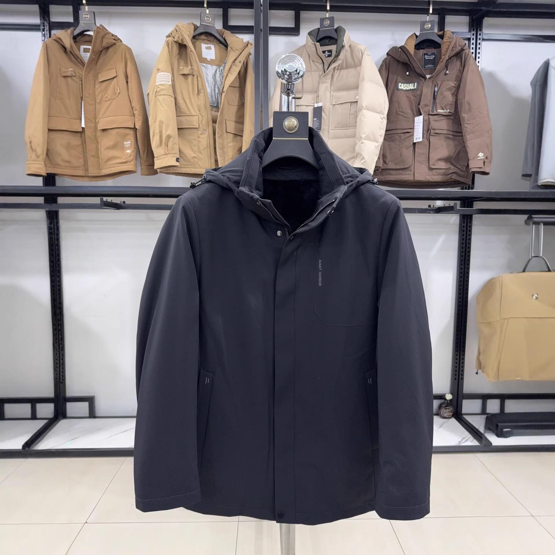 H Family Hooded Jacket: Stylish, Casual, Versatile with Detachable Lining - Model 4Y003A 185 (approx. 165-180 lbs) чорний
H Family Hooded Jacket: Stylish, Casual, Versatile with Detachable Lining - Model 4Y003A 185 (approx. 165-180 lbs) чорний
