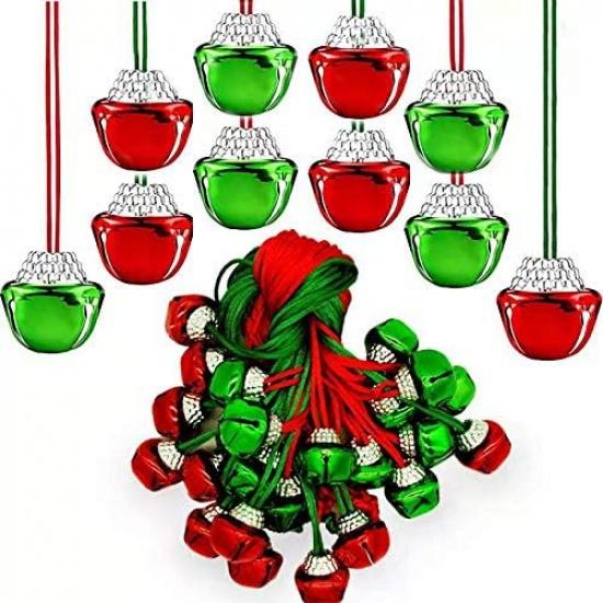 Ожерелья с колокольчиками, Рождественские ожерелья с колокольчиками, Ожерелье с большим золотым колокольчиком на Рождество (48 штук Зеленый+Красный) Color 2
Ожерелья с колокольчиками, Рождественские ожерелья с колокольчиками, Ожерелье с большим золотым колокольчиком на Рождество (48 штук Зеленый+Красный) Color 2