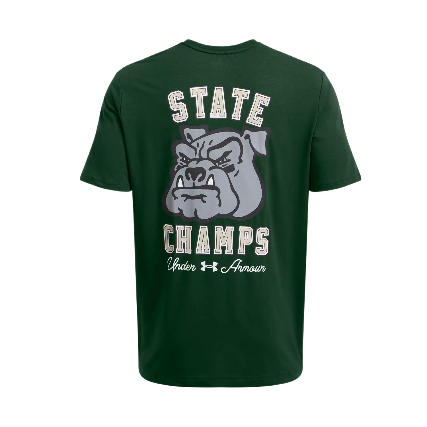Under Armour State Champs Graphic Print Moisture-Wicking Short Sleeve T-Shirt Men Tops Forest-Green 1386812-301 XL
Under Armour State Champs Graphic Print Moisture-Wicking Short Sleeve T-Shirt Men Tops Forest-Green 1386812-301 XL