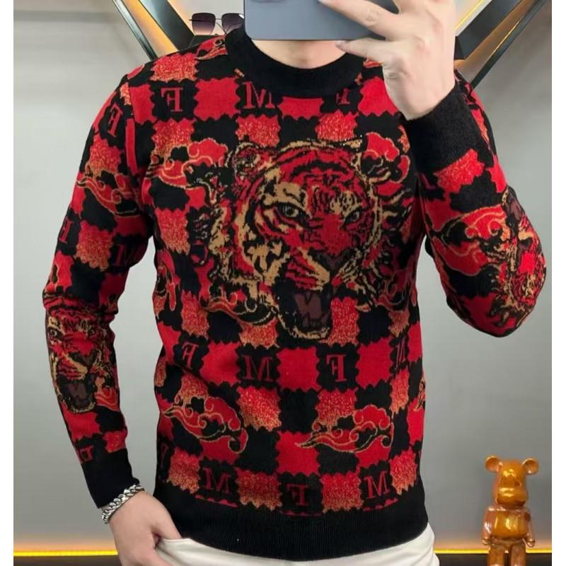 Trendy European American Style Men s Round Neck Jacquard Knit Sweater 54 червоний
Trendy European American Style Men s Round Neck Jacquard Knit Sweater 54 червоний