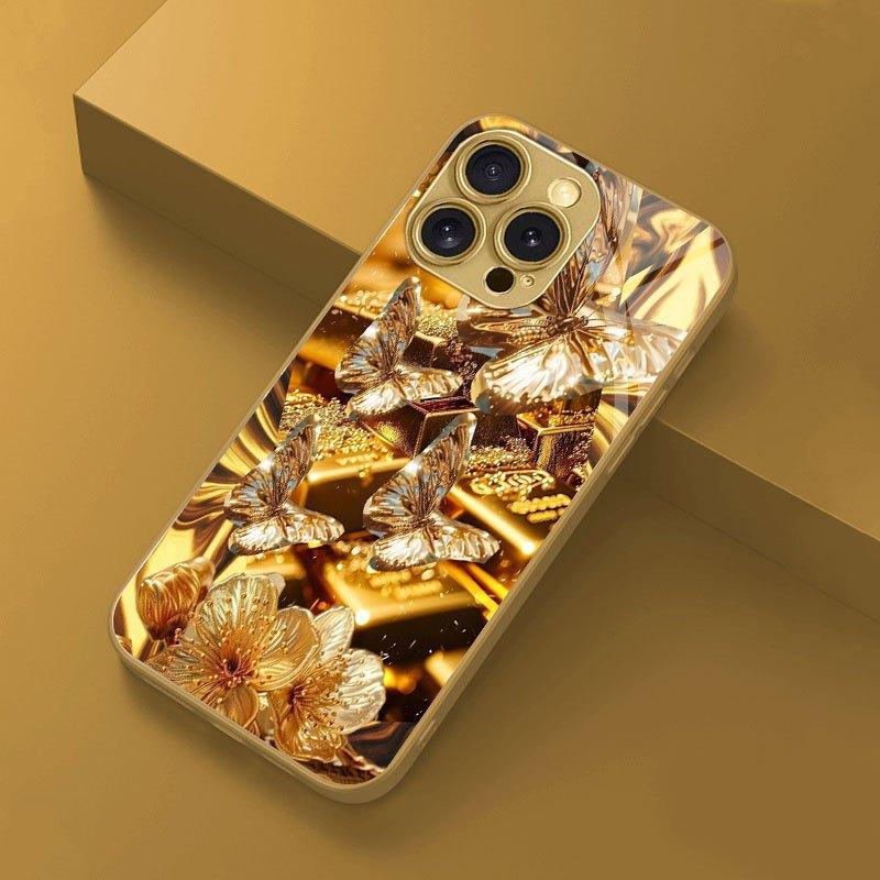 Premium electroplated glass phone case for iPhone 17 16 15 14 13 12 11pm Pro Plus. Niche gold-plated butterfly design. iPhone 11 Pro Max
Premium electroplated glass phone case for iPhone 17 16 15 14 13 12 11pm Pro Plus. Niche gold-plated butterfly design. iPhone 11 Pro Max